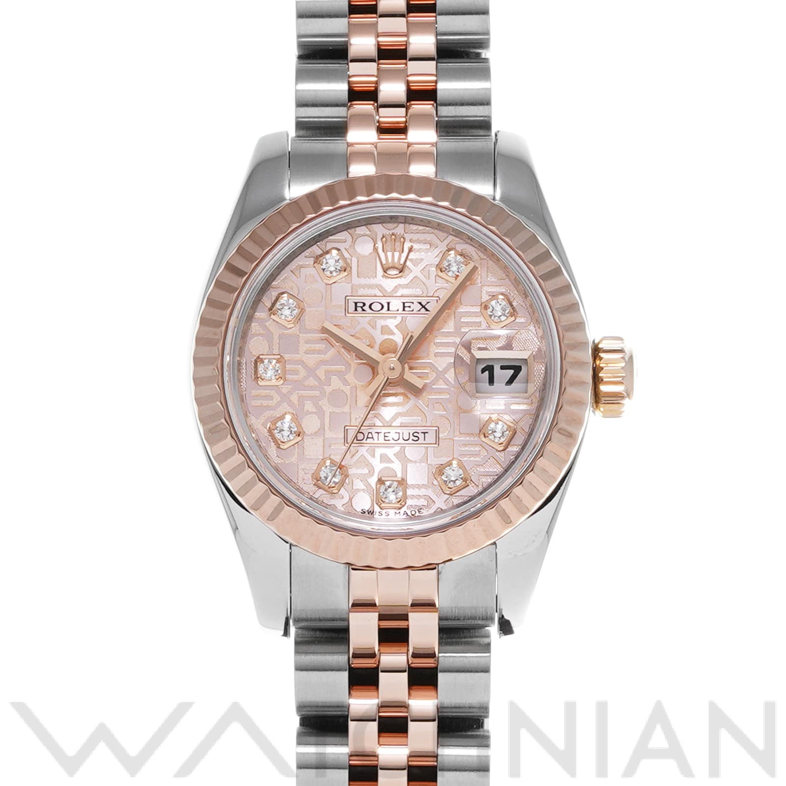 ロレックス レディ デイトジャスト 26 179171G ピンクコンピュータ/ダイヤモンド レディース 時計 【中古】【wristwatch】