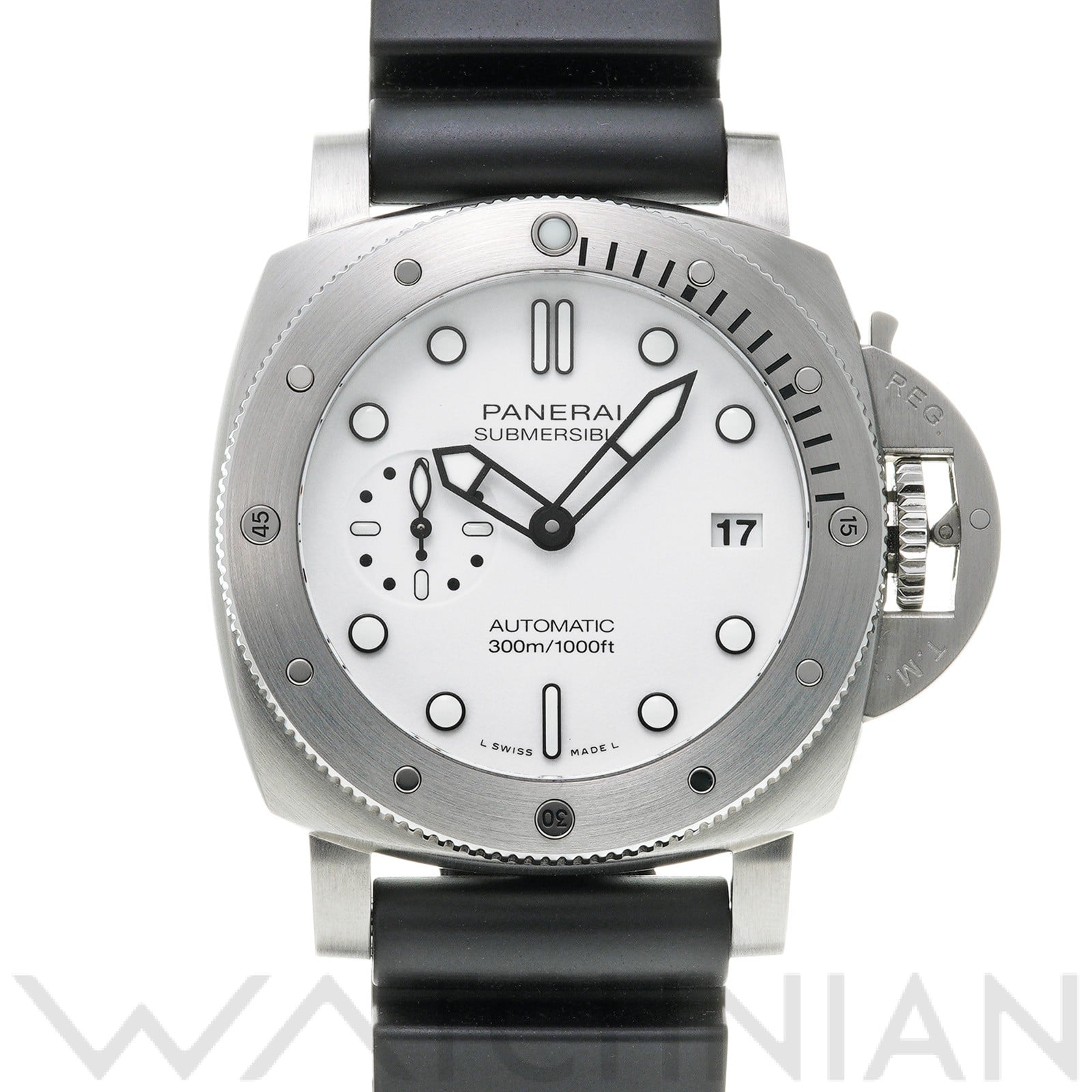 サブマーシブル ビアンコ PAM01223 X番(2021年製造) ホワイト パネライ OFFICINE PANERAI メンズ 【中古】