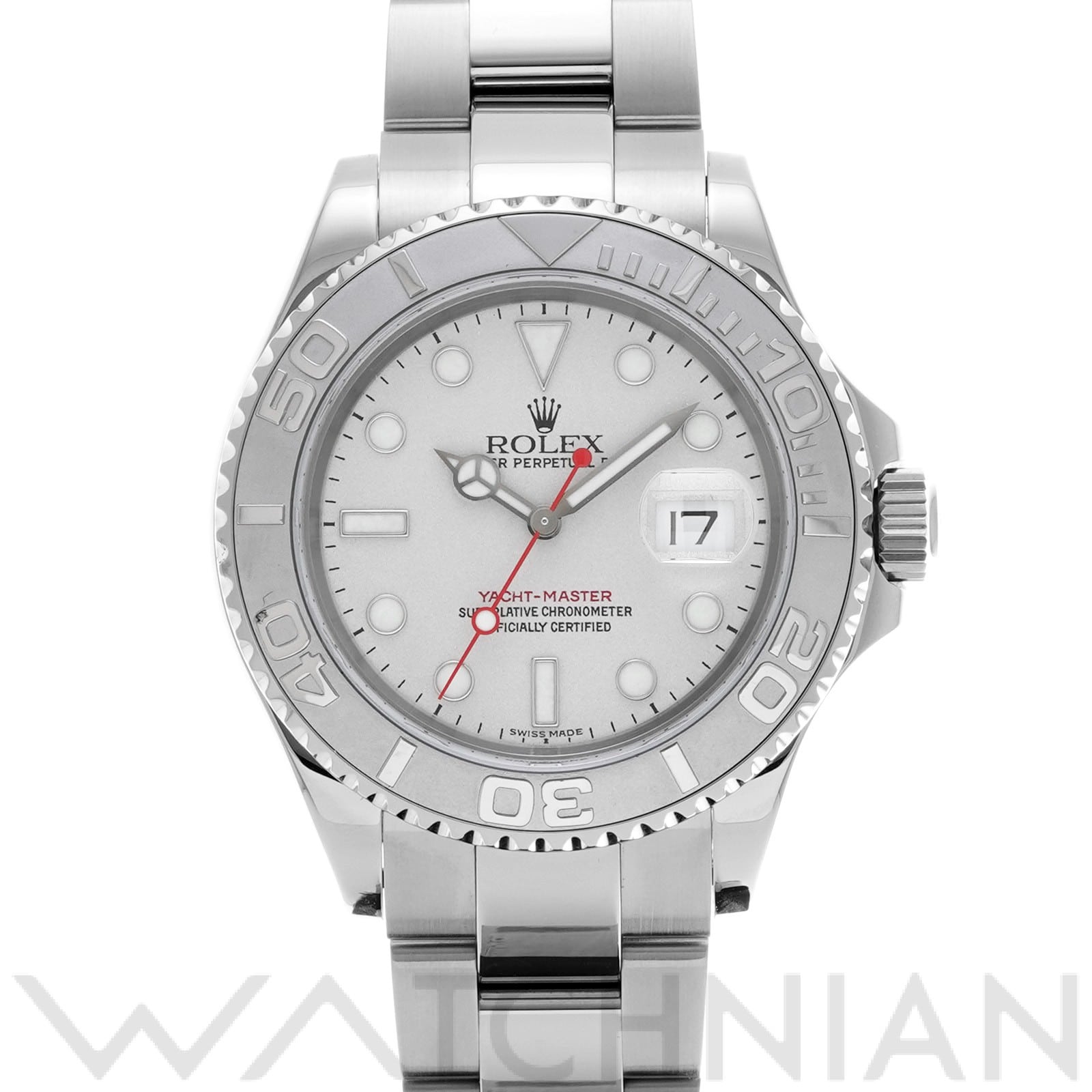 ヨットマスター ロレジウム 16622 D番(2005年頃製造) グレー ロレックス ROLEX メンズ 【中古】