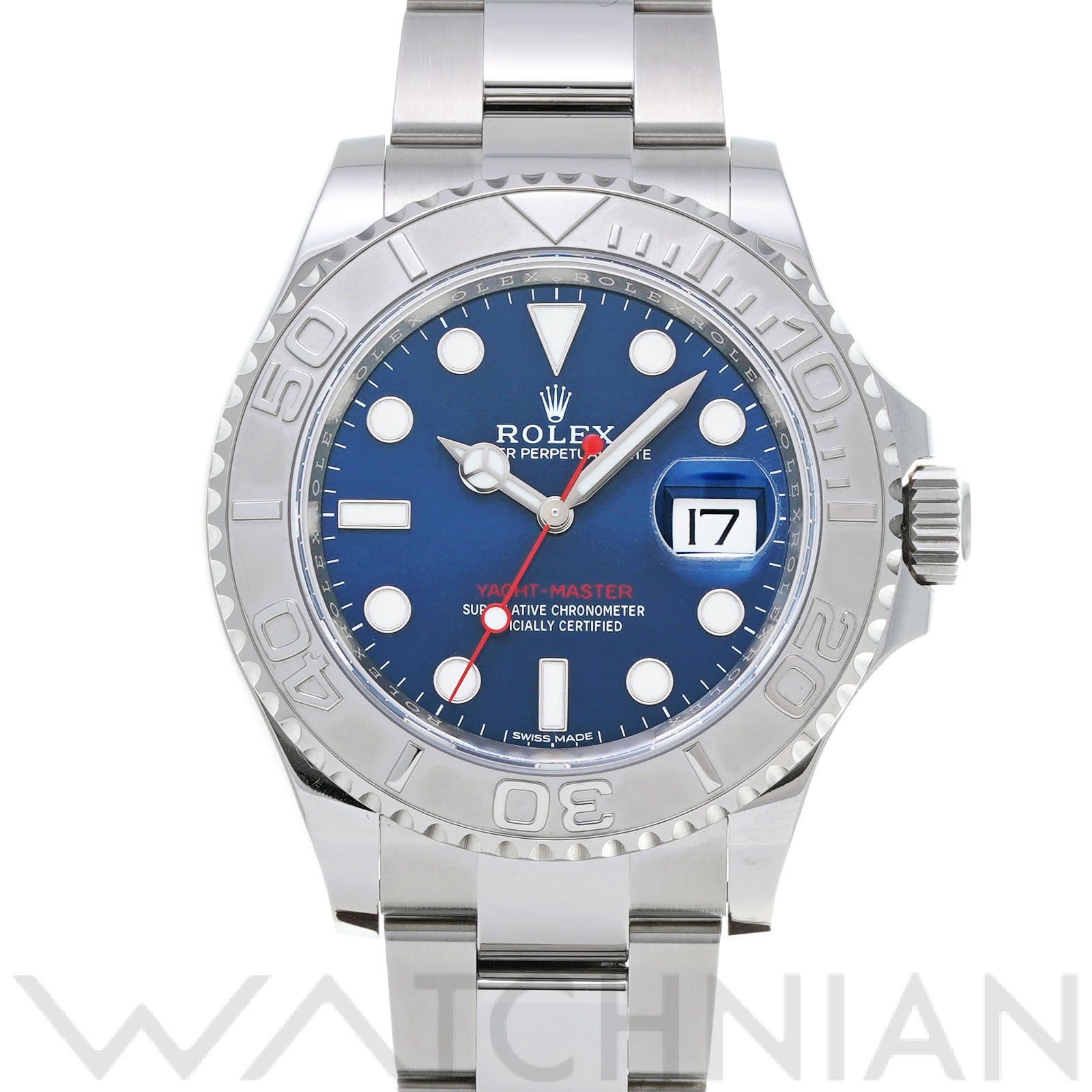 ヨットマスター 40 116622 ランダムシリアル ブルー ロレックス ROLEX メンズ 【中古】