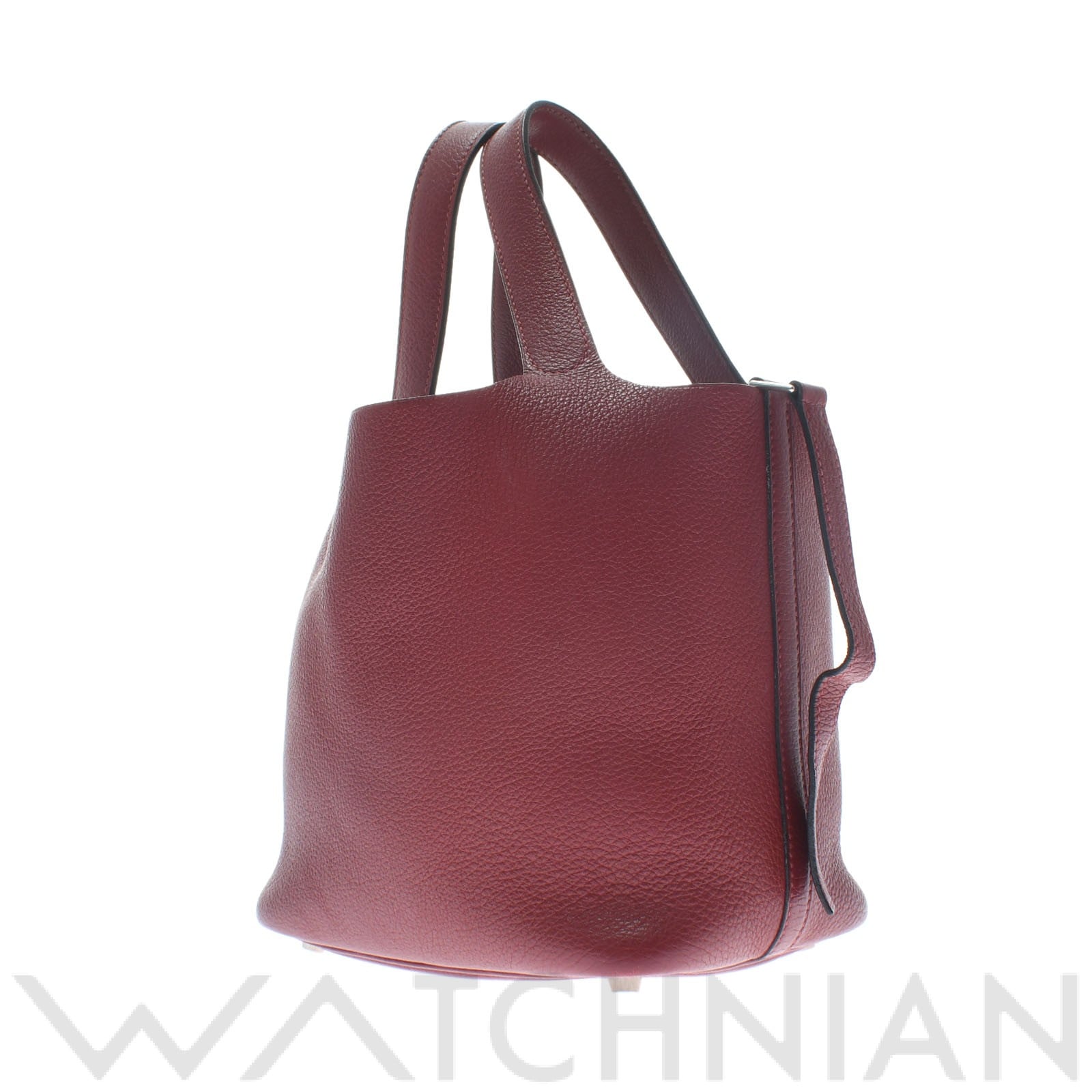 ピコタン PM ルージュH/パラジウム金具 トリヨンクレマンス HERMES エルメス レディース 【中古】