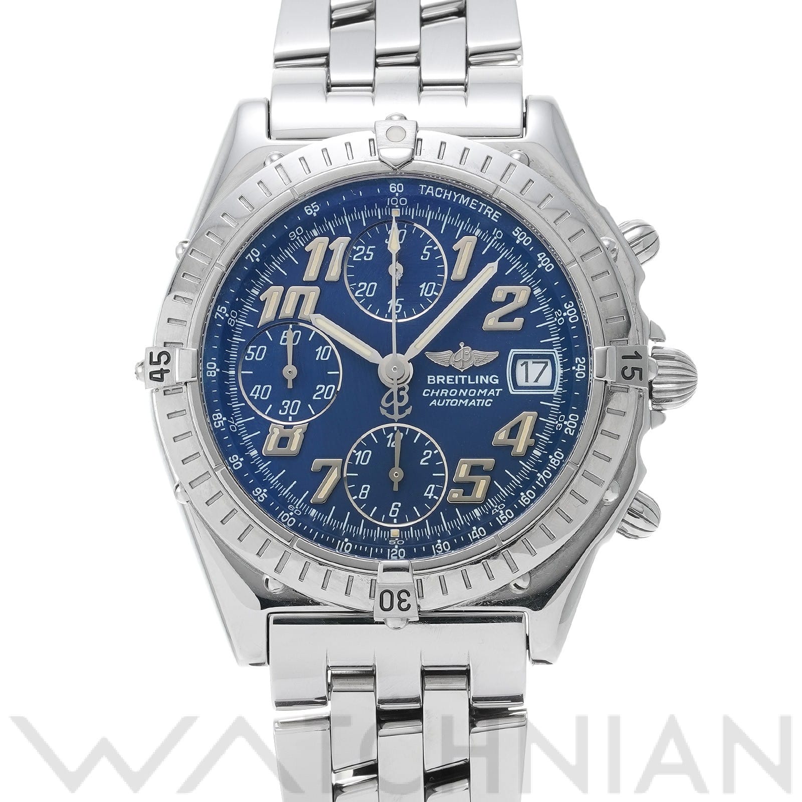 ブライトリング / BREITLING クロノマット ブラックバード A13350 ブルー メンズ 時計 【中古】【wristwatch】