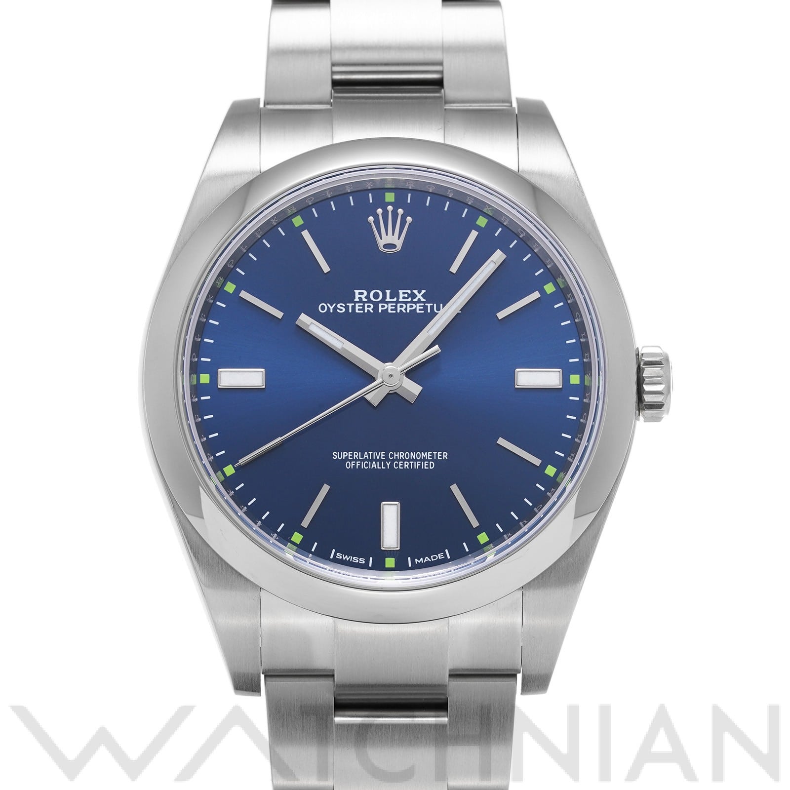 ロレックス / ROLEX オイスターパーペチュアル 39 114300 ブルー メンズ 時計 【中古】【wristwatch】