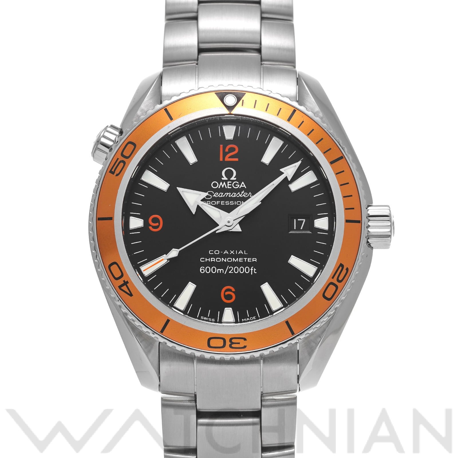 オメガ / OMEGA シーマスター プラネットオーシャン 600 コーアクシャル 2209.50 ブラック メンズ 時計 【中古】【wristwatch】