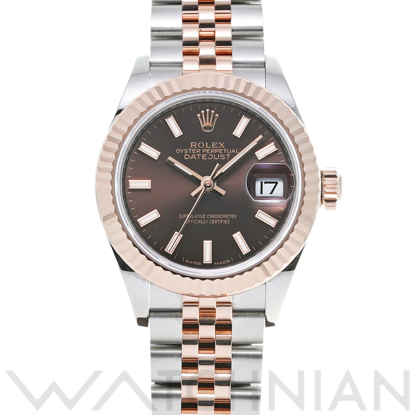 ロレックス レディ デイトジャスト 28 279171 チョコレート レディース 時計 【中古】【wristwatch】