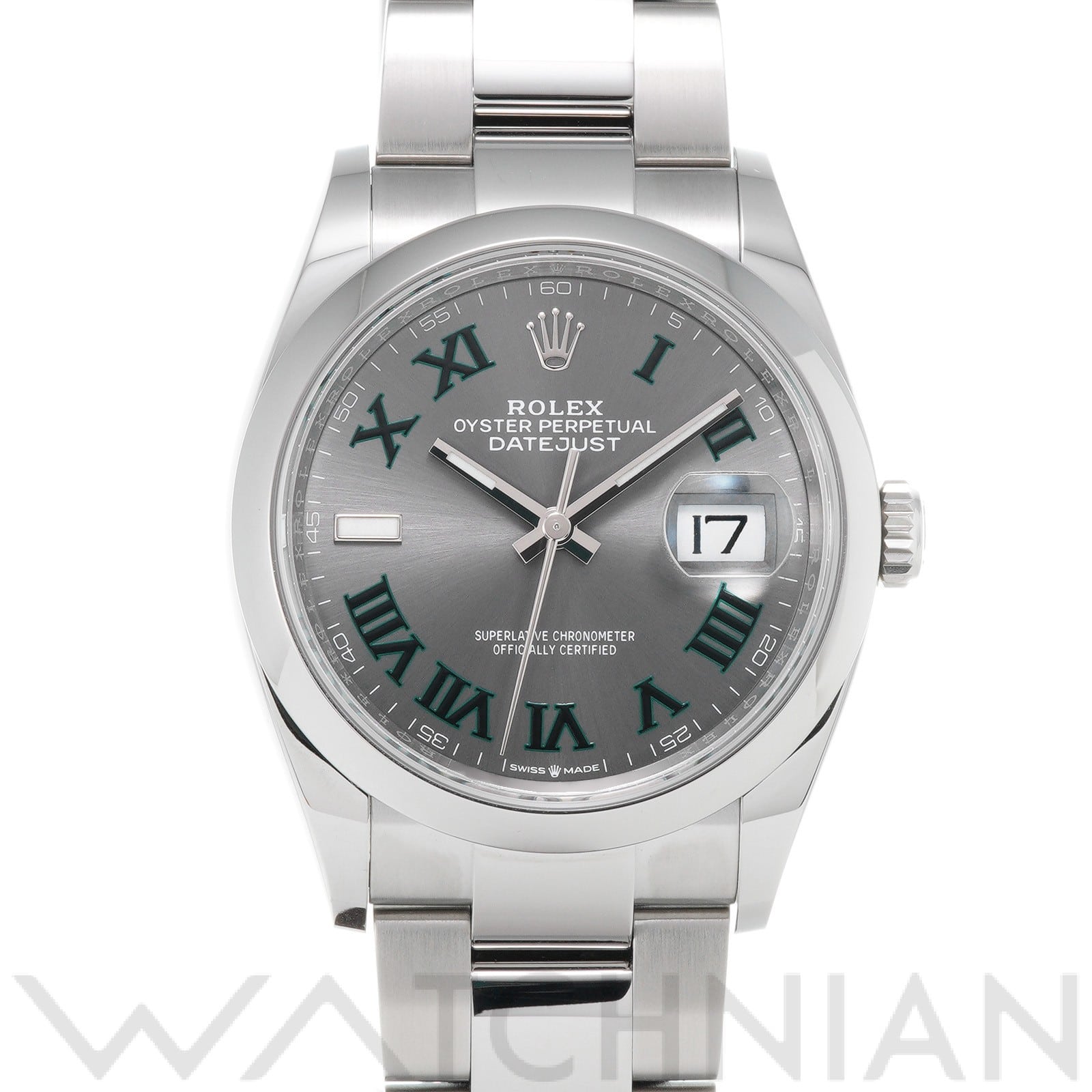 ロレックス デイトジャスト 36 126200 スレート メンズ 時計 【中古】【wristwatch】