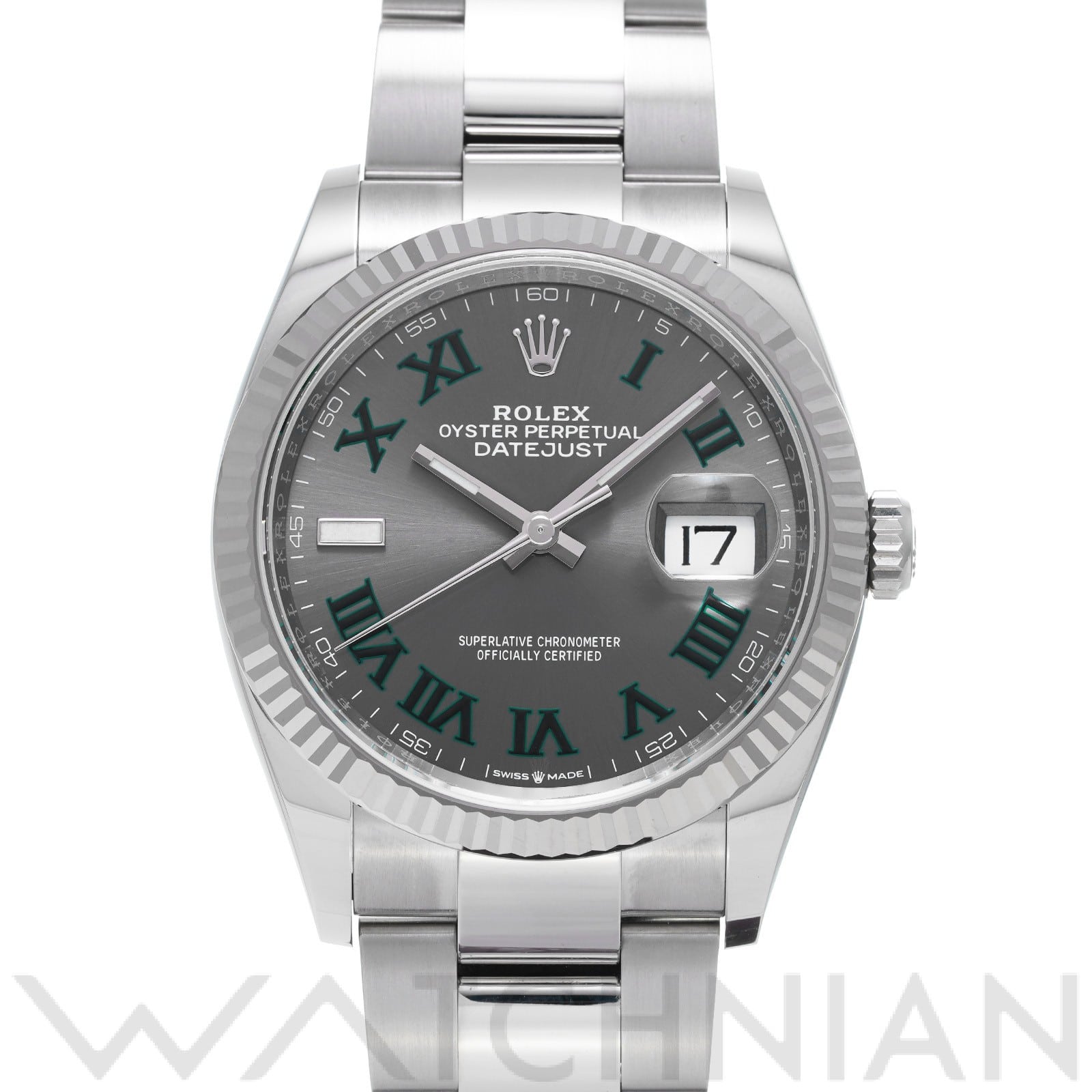 ロレックス デイトジャスト 36 126234 スレート メンズ 時計 【中古】【wristwatch】