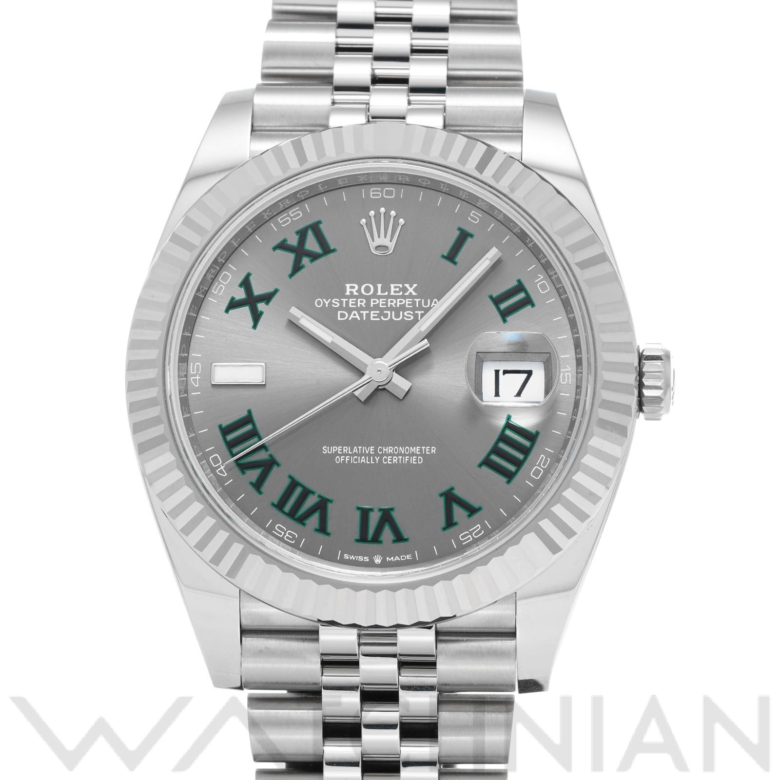 ロレックス デイトジャスト 41 126334 スレート メンズ 時計 【中古】【wristwatch】