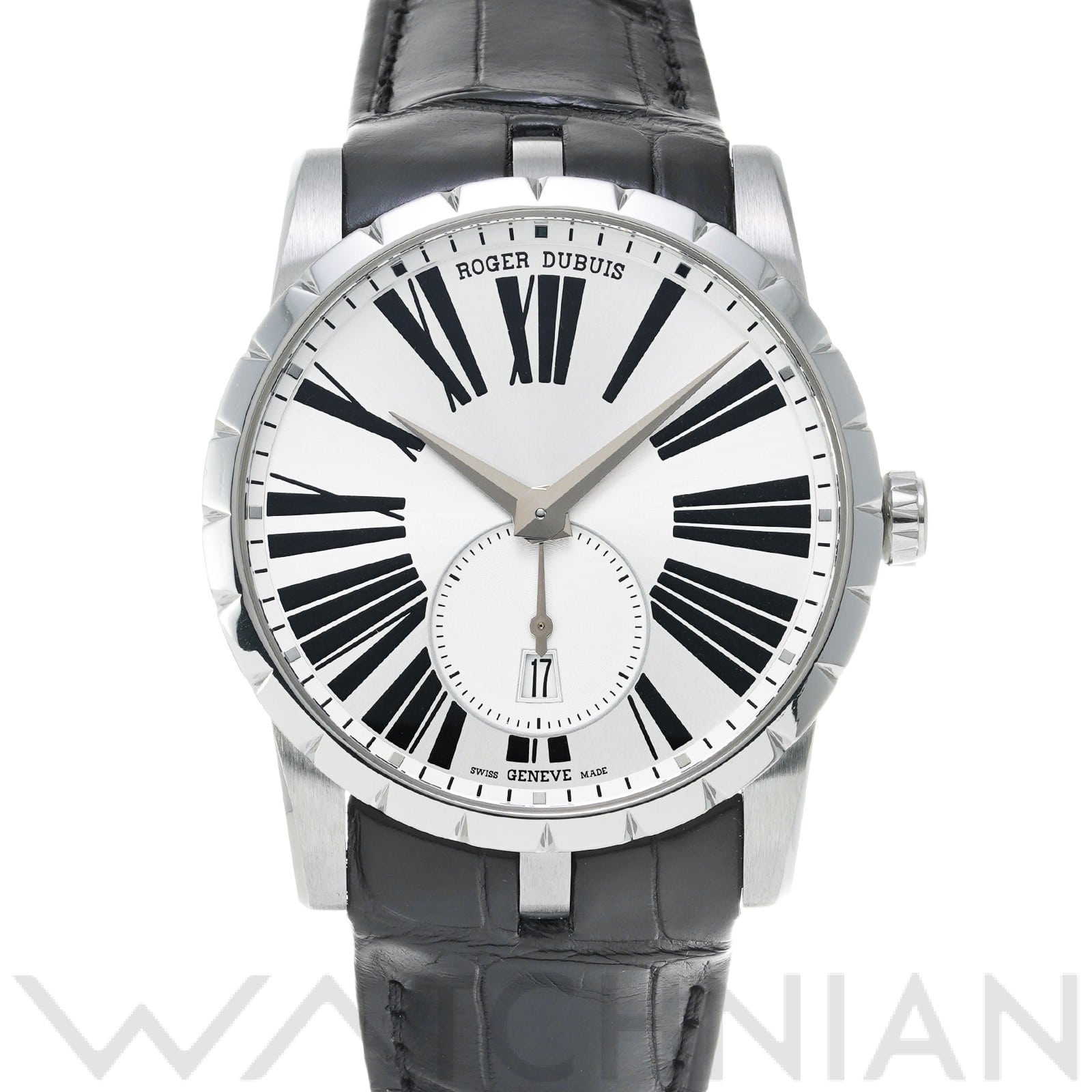 エクスカリバー 42 DBEX0536 シルバー ロジェ デュブイ ROGER DUBUIS メンズ 【中古】