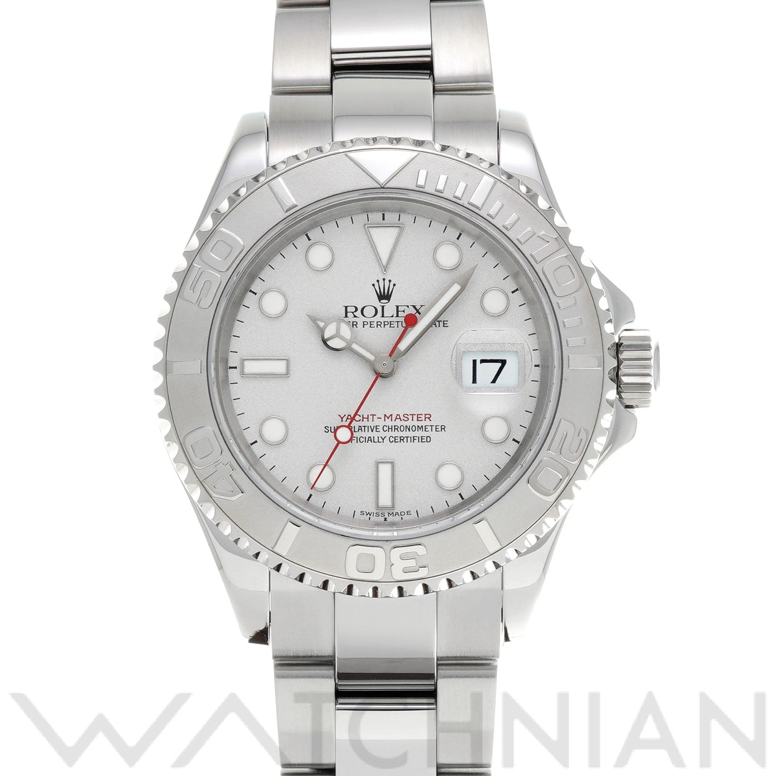 ヨットマスター ロレジウム 16622 K番(2001年頃製造) グレー ロレックス ROLEX メンズ 【中古】