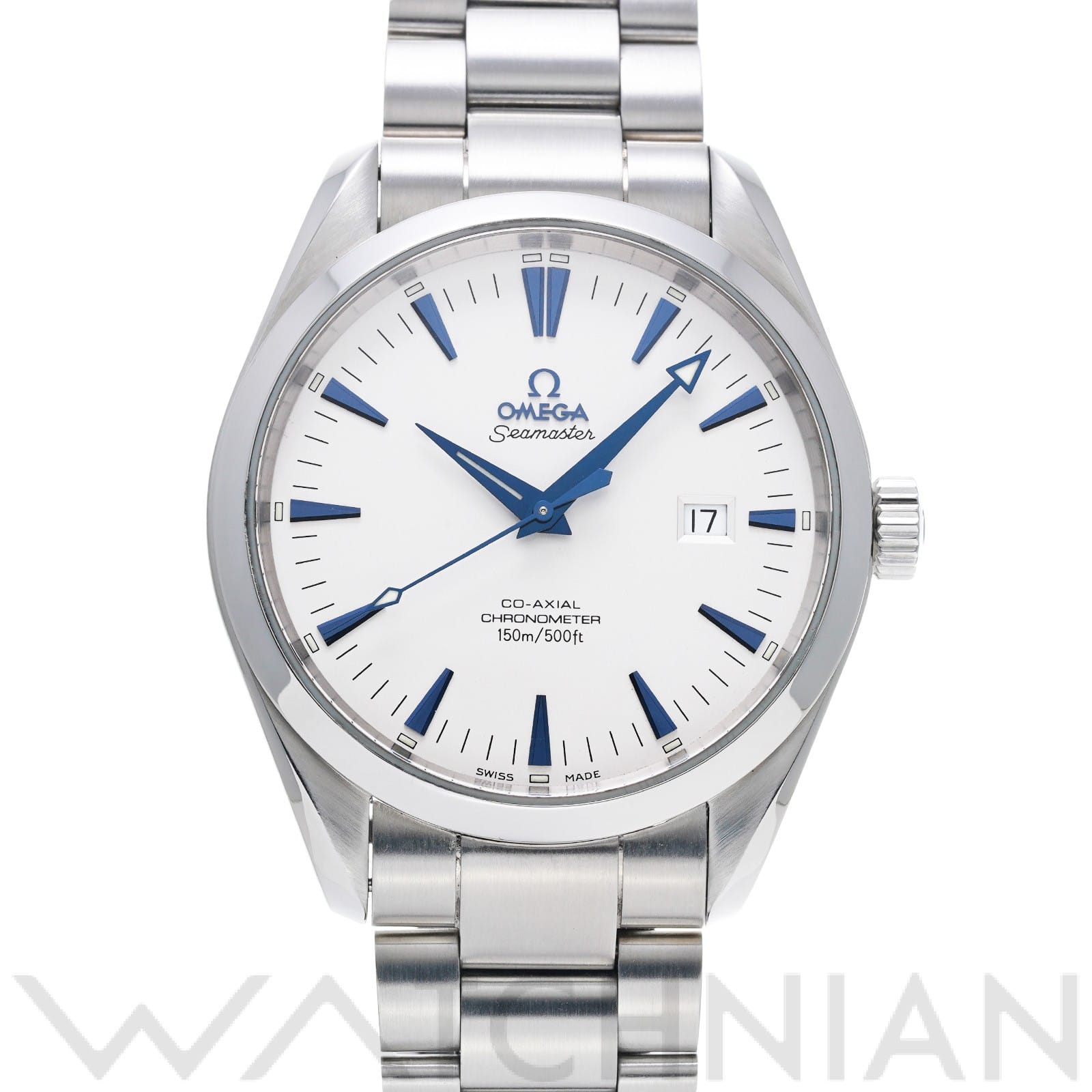 オメガ / OMEGA シーマスター アクアテラ コーアクシャル ビッグサイズ 2502.33 ホワイト メンズ 時計 【中古】【wristwatch】
