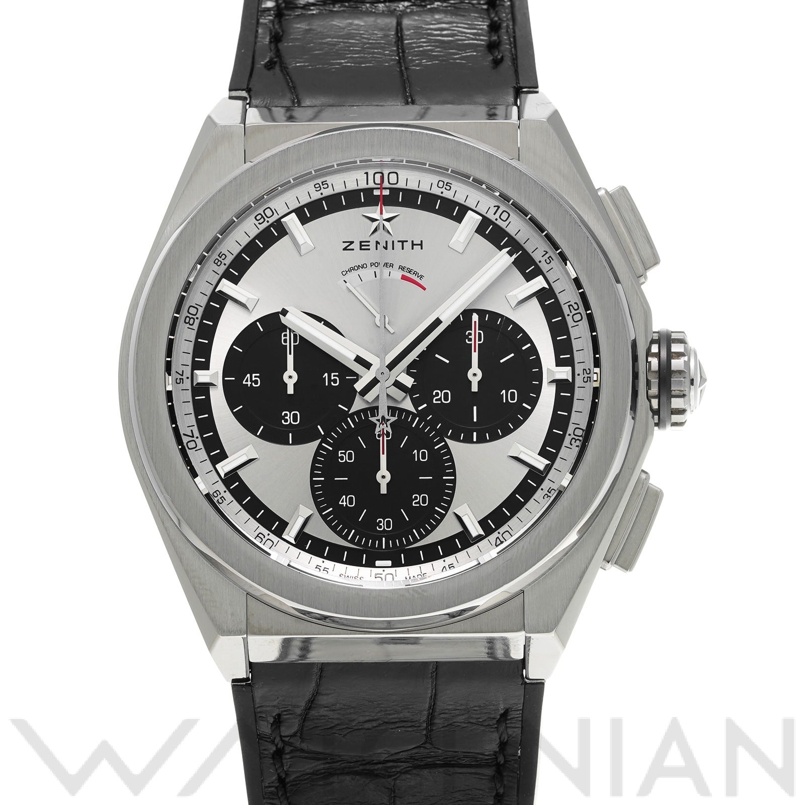 デファイ エル・プリメロ 21 95.9001.9004/01.R582 シルバー/ブラック ゼニス ZENITH メンズ 【中古】