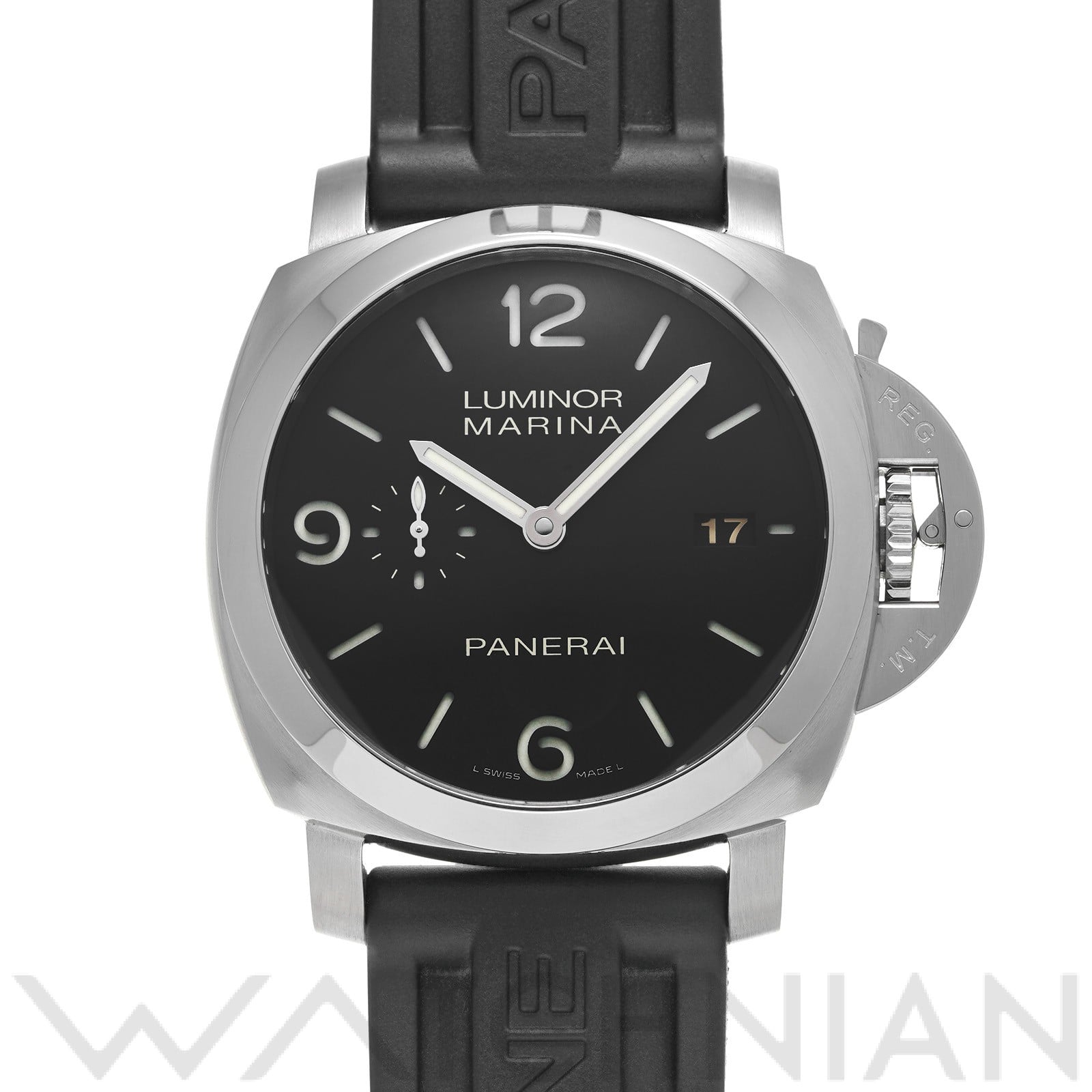 ルミノールマリーナ 1950 3デイズ PAM00312 P番(2013年製造) ブラック パネライ OFFICINE PANERAI メンズ 【中古】