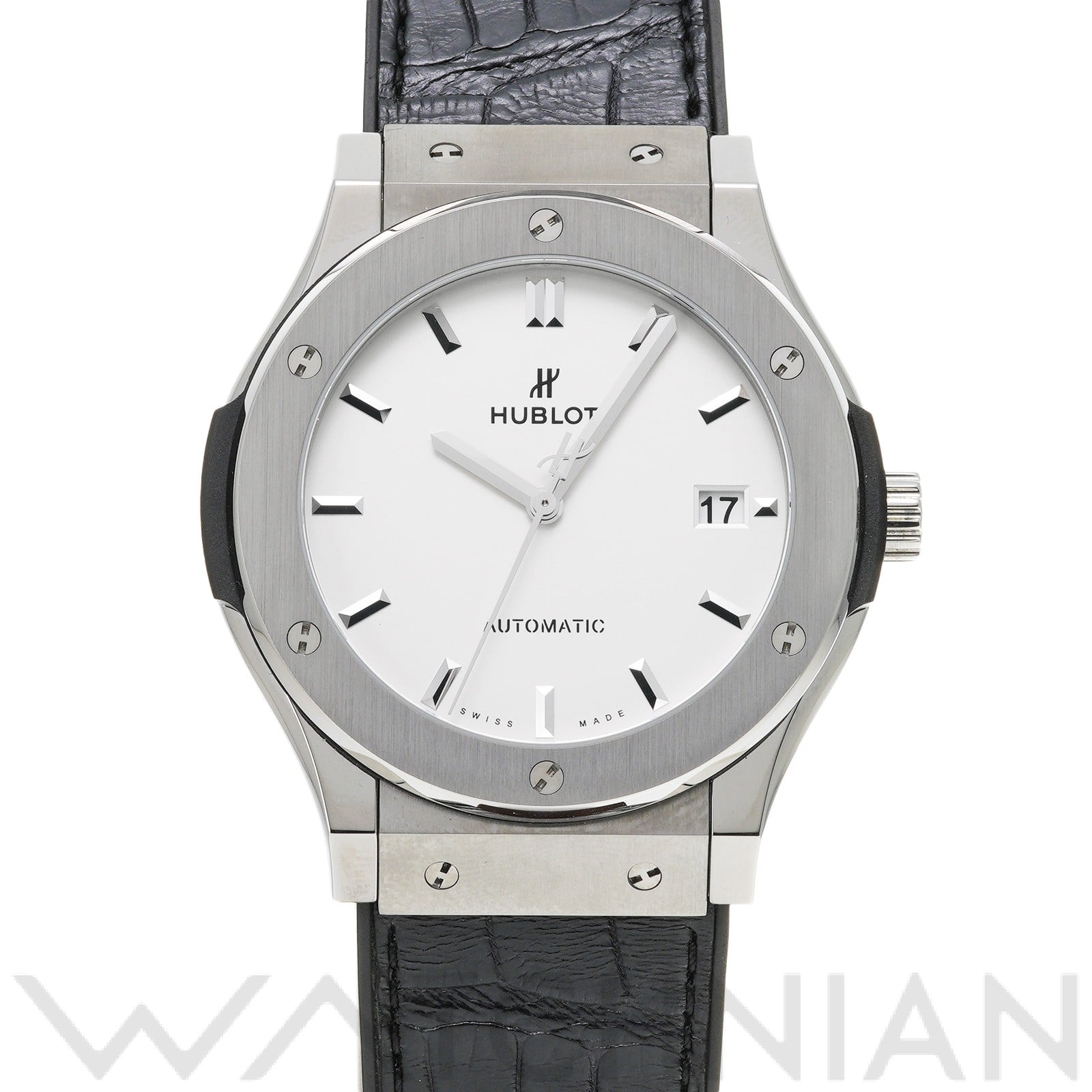 クラシックフュージョン チタニウム オパリン 511.NX.2611.LR オパリン ウブロ HUBLOT メンズ 【中古】