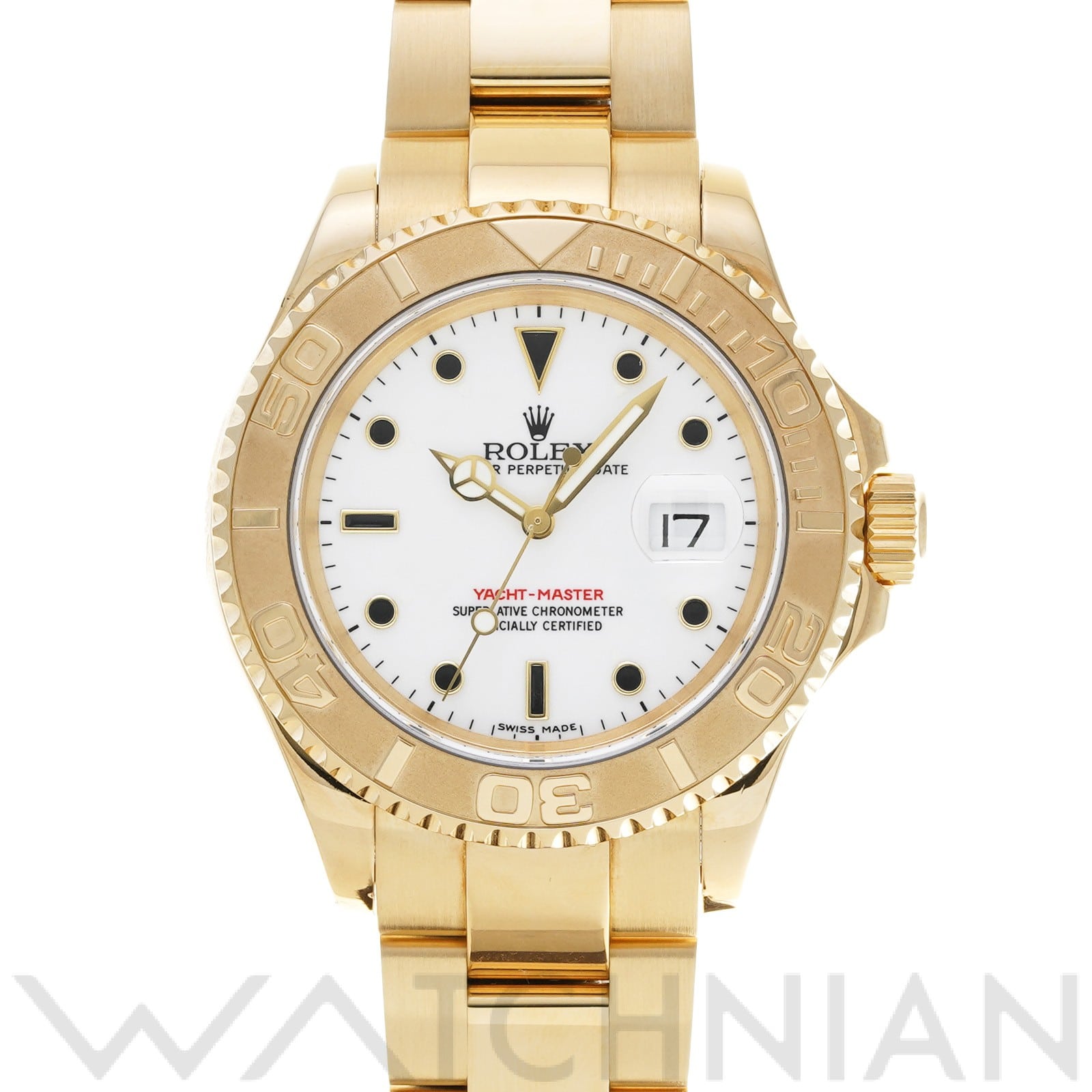 ヨットマスター 16628 P番(2001年頃製造) ホワイト ロレックス ROLEX メンズ 【中古】