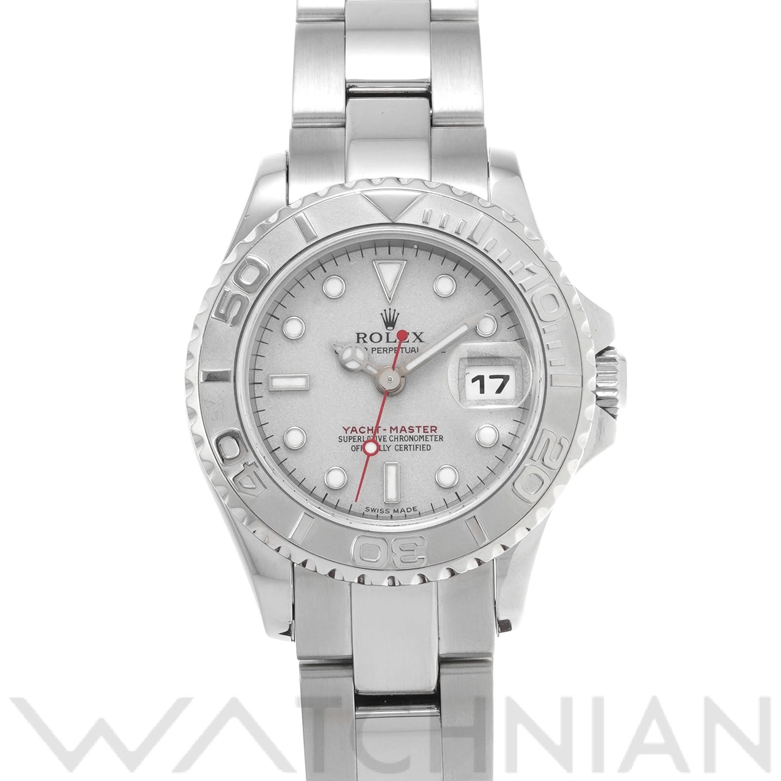 ヨットマスター 29 169622 K番(2002年頃製造) グレー ロレックス ROLEX レディース 【中古】