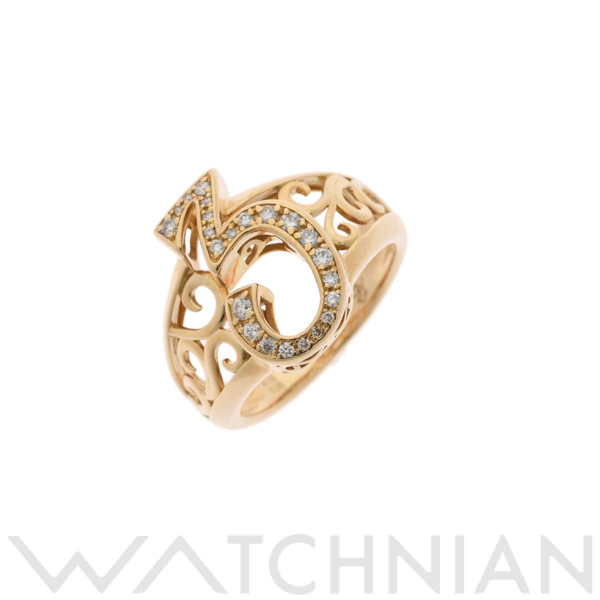 ノンブル 3 ナンバーリング ゴールド K18イエローゴールド YG ユニセックス ジュエリー 【中古】【jewelry】