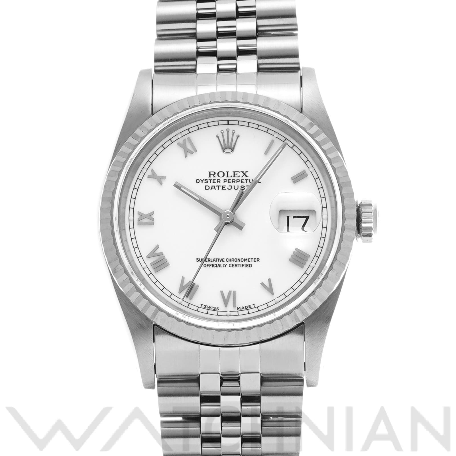 ロレックス デイトジャスト 16234 ホワイト メンズ 時計 【中古】【wristwatch】