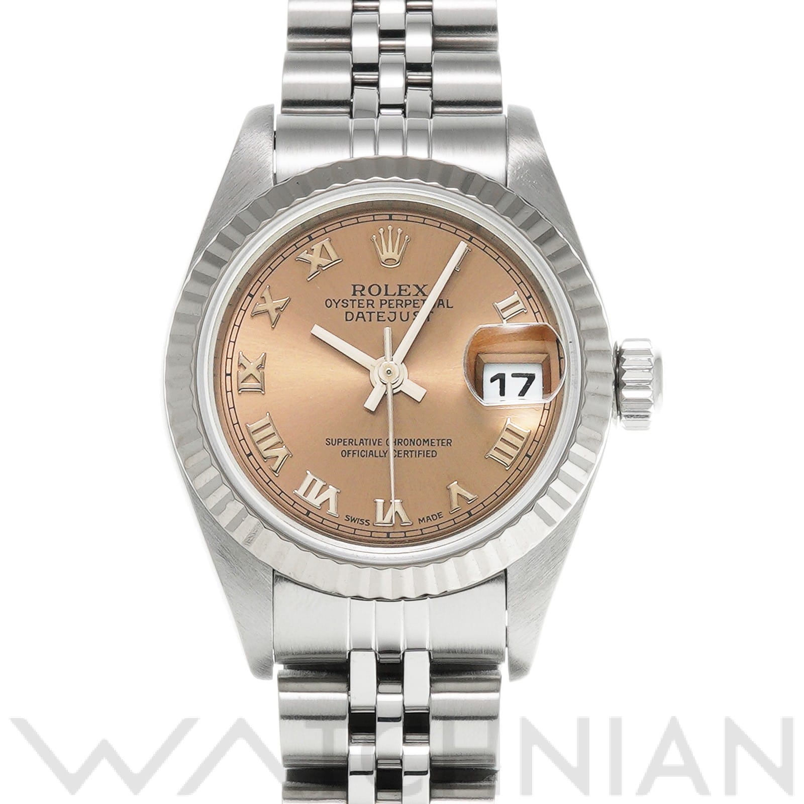 ロレックス デイトジャスト 26 79174 ピンク レディース 時計 【中古】【wristwatch】