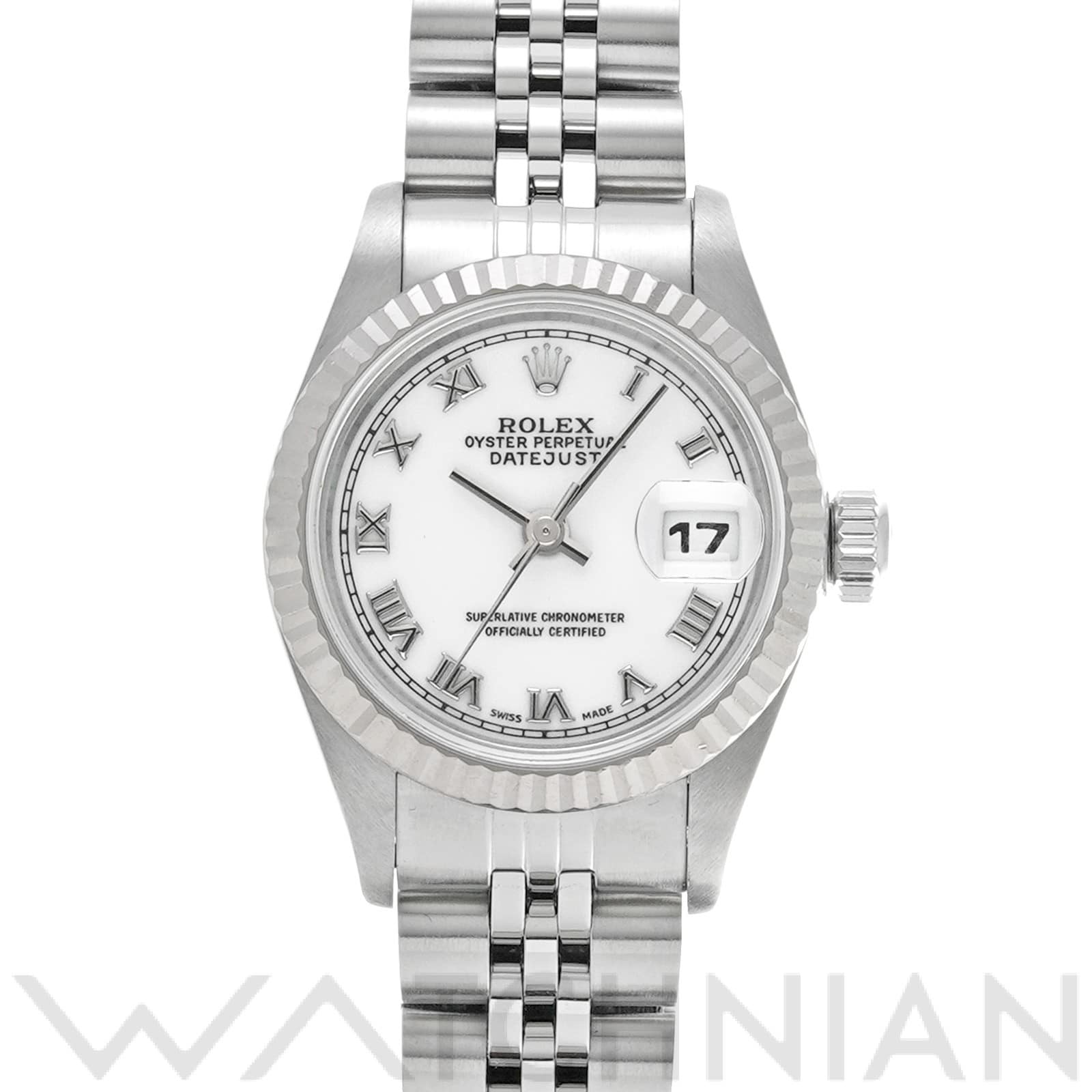 ロレックス デイトジャスト 26 69174 ホワイト レディース 時計 【中古】【wristwatch】