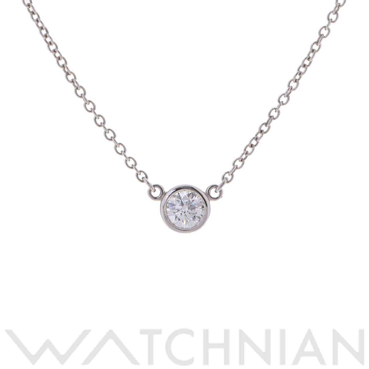 ティファニー バイザヤードネックレス 1PD シルバー Pt950プラチナ レディース ジュエリー 【中古】【jewelry】