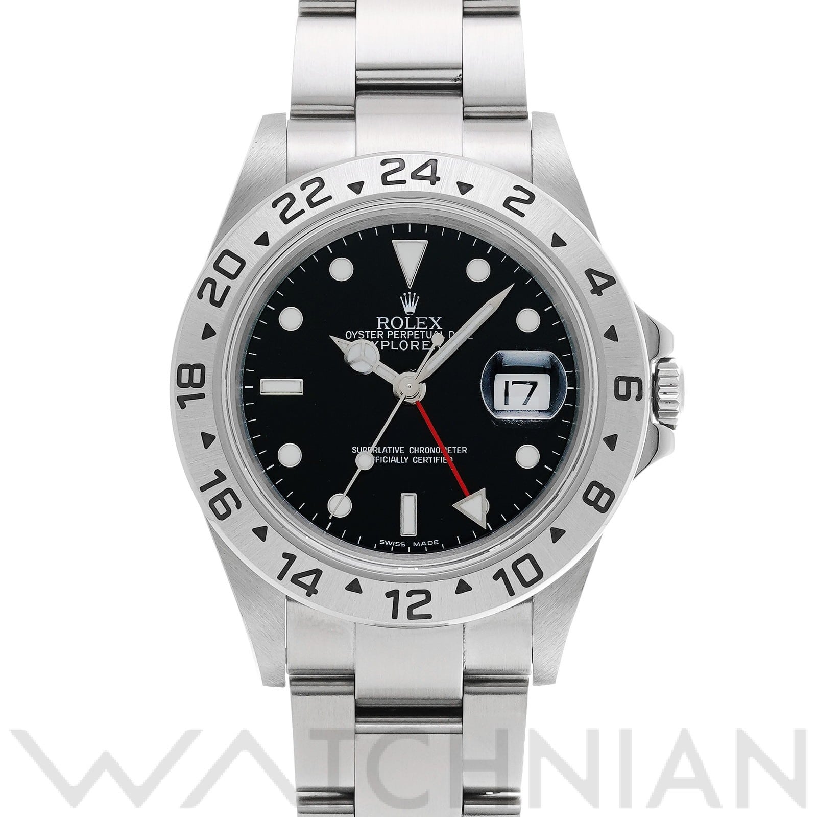 ロレックス エクスプローラーII 16570 ブラック メンズ 時計 【中古】【wristwatch】