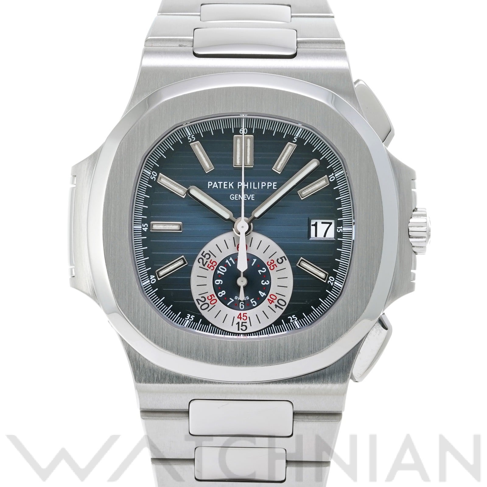 パテック フィリップ / PATEK PHILIPPE ノーチラス クロノグラフ 5980/1A-001 ブルー メンズ 時計 【中古】【wristwatch】