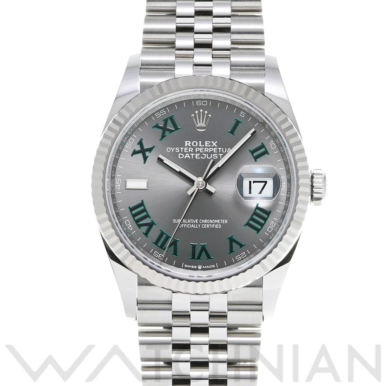 ロレックス デイトジャスト 36 126234 スレート メンズ 時計 【中古】【wristwatch】