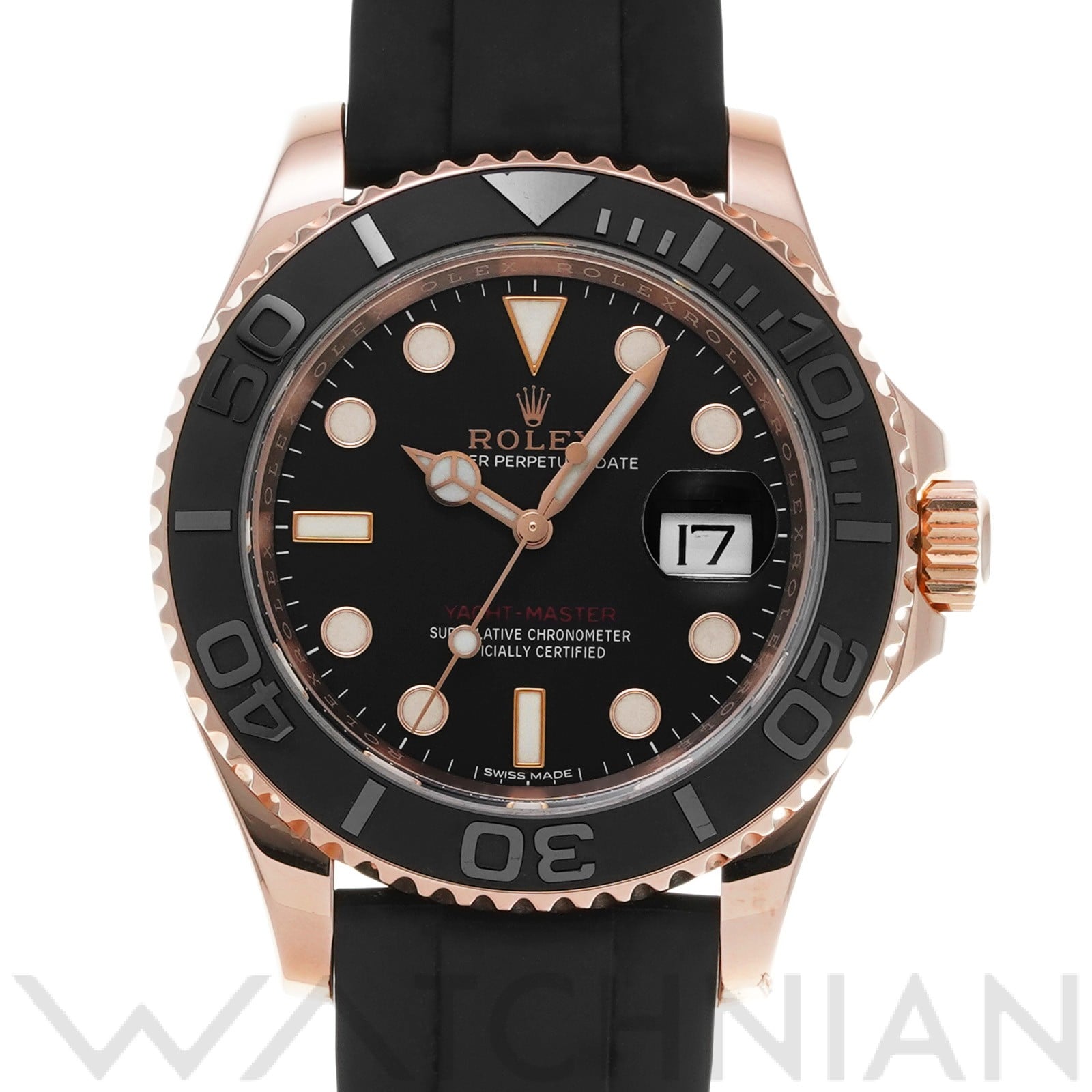 ヨットマスター 40 116655 ランダムシリアル ブラック ロレックス ROLEX メンズ 【中古】