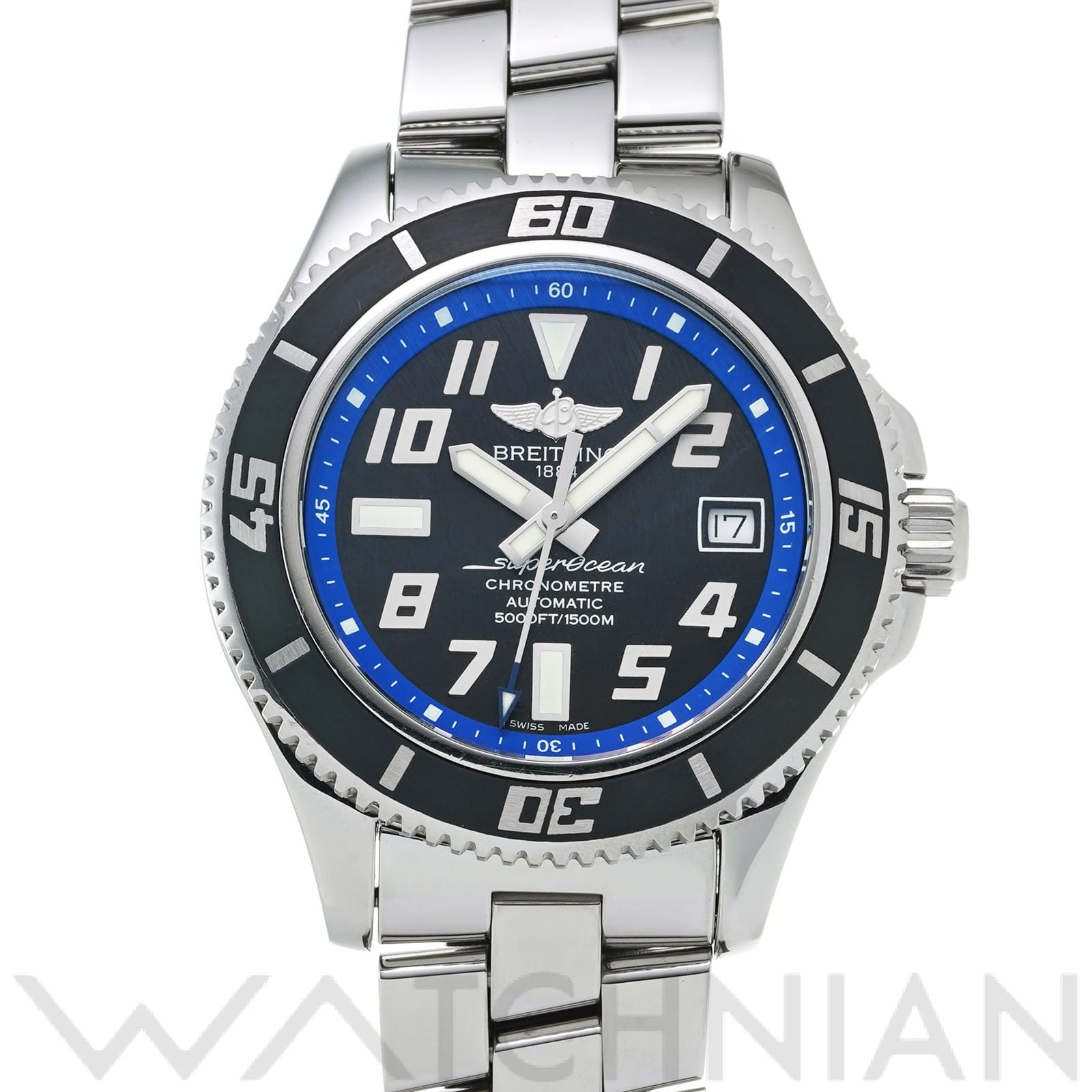 ブライトリング / BREITLING スーパーオーシャン 42 A187B30PRS ブラック メンズ 時計 【中古】【wristwatch】