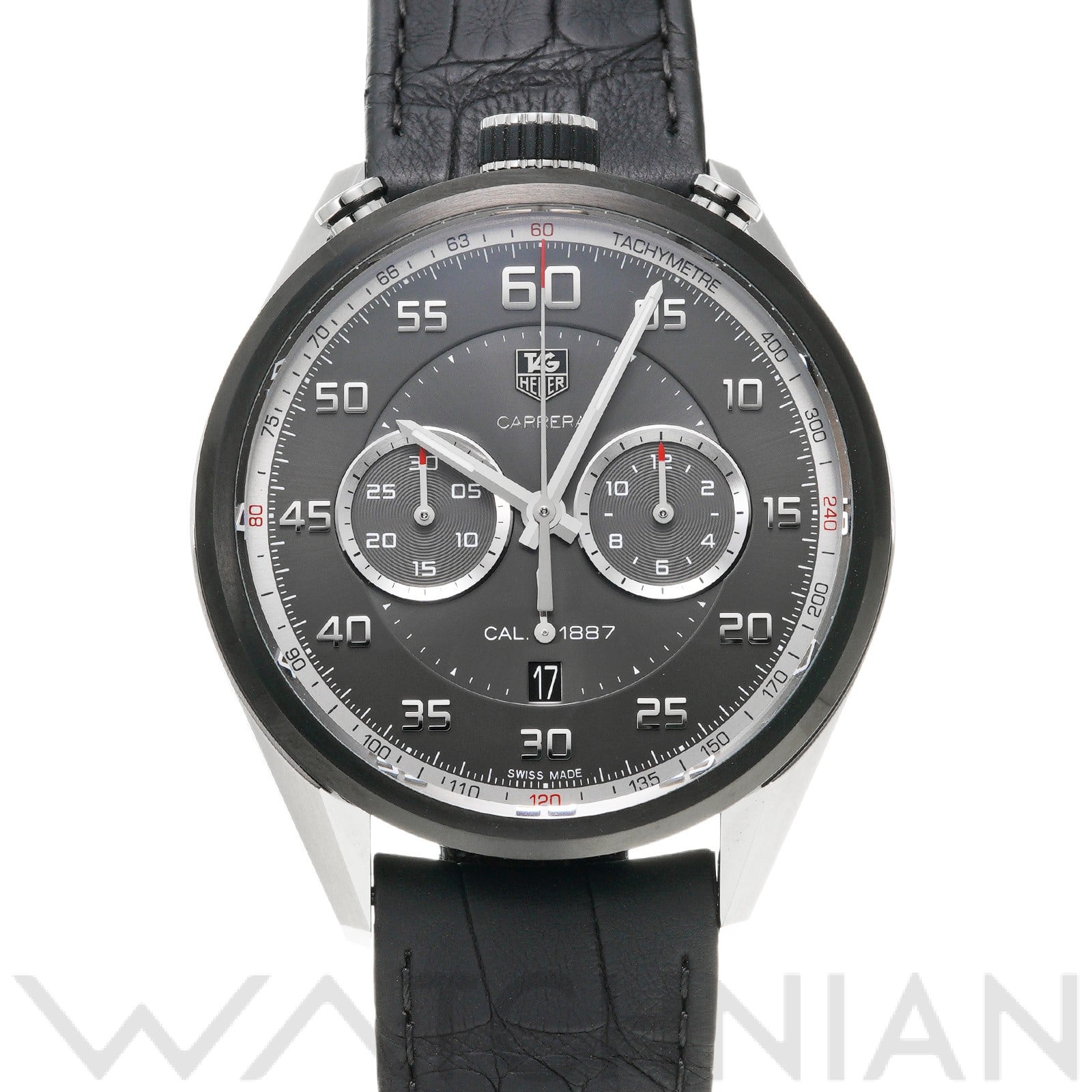 カレラ キャリバー1887 クロノグラフ CAR2C12.FC6327 ブラック タグ ホイヤー TAG HEUER メンズ 【中古】