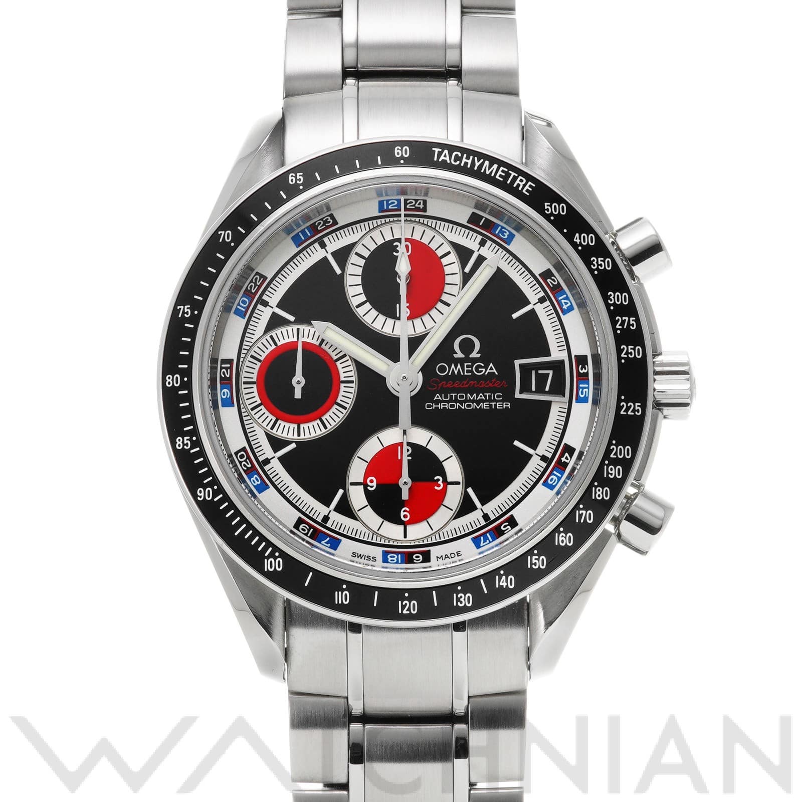 オメガ / OMEGA スピードマスター デイト 3210.52 ブラック/レッド メンズ 時計 【中古】【wristwatch】