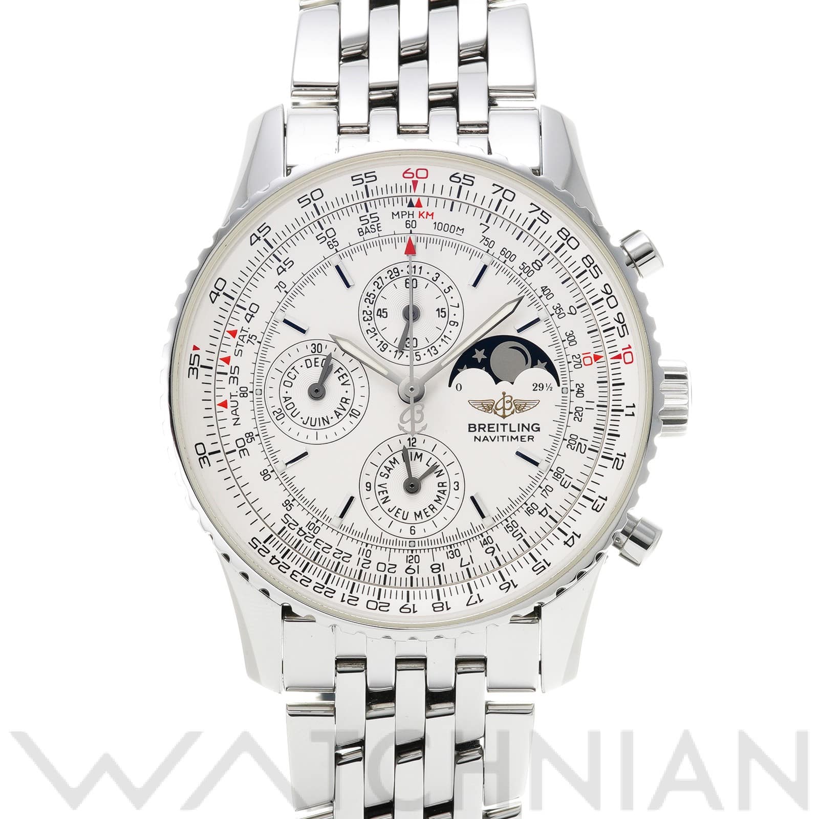 ブライトリング / BREITLING ナビタイマー オリンパス A190G12NP アイボリー メンズ 時計 【中古】【wristwatch】