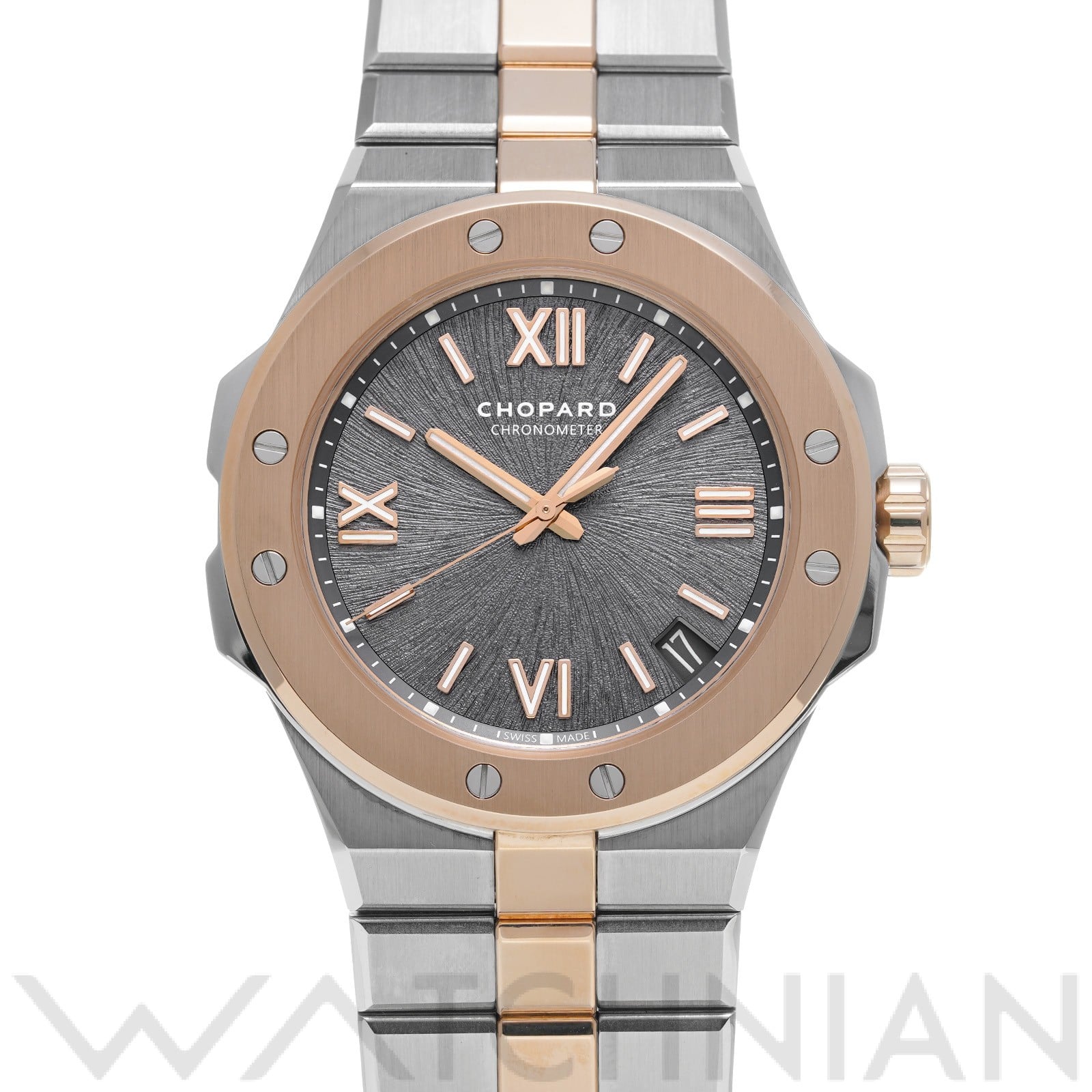 ショパール アルパイン イーグル ラージ 298600-6001 グレー メンズ 時計 【中古】【wristwatch】