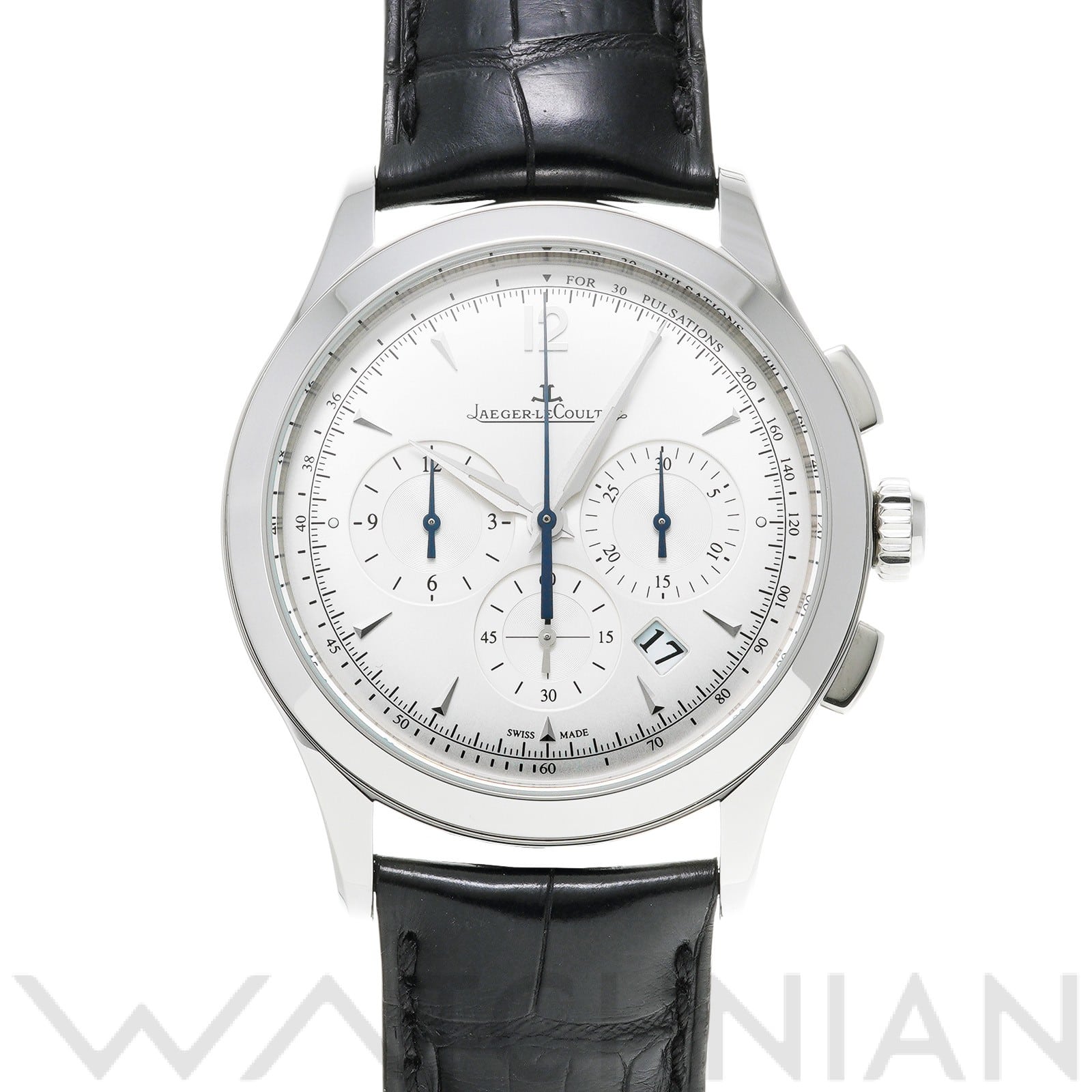 ジャガー ルクルト マスター クロノグラフ Q1538420 シルバー メンズ 時計 【中古】【wristwatch】