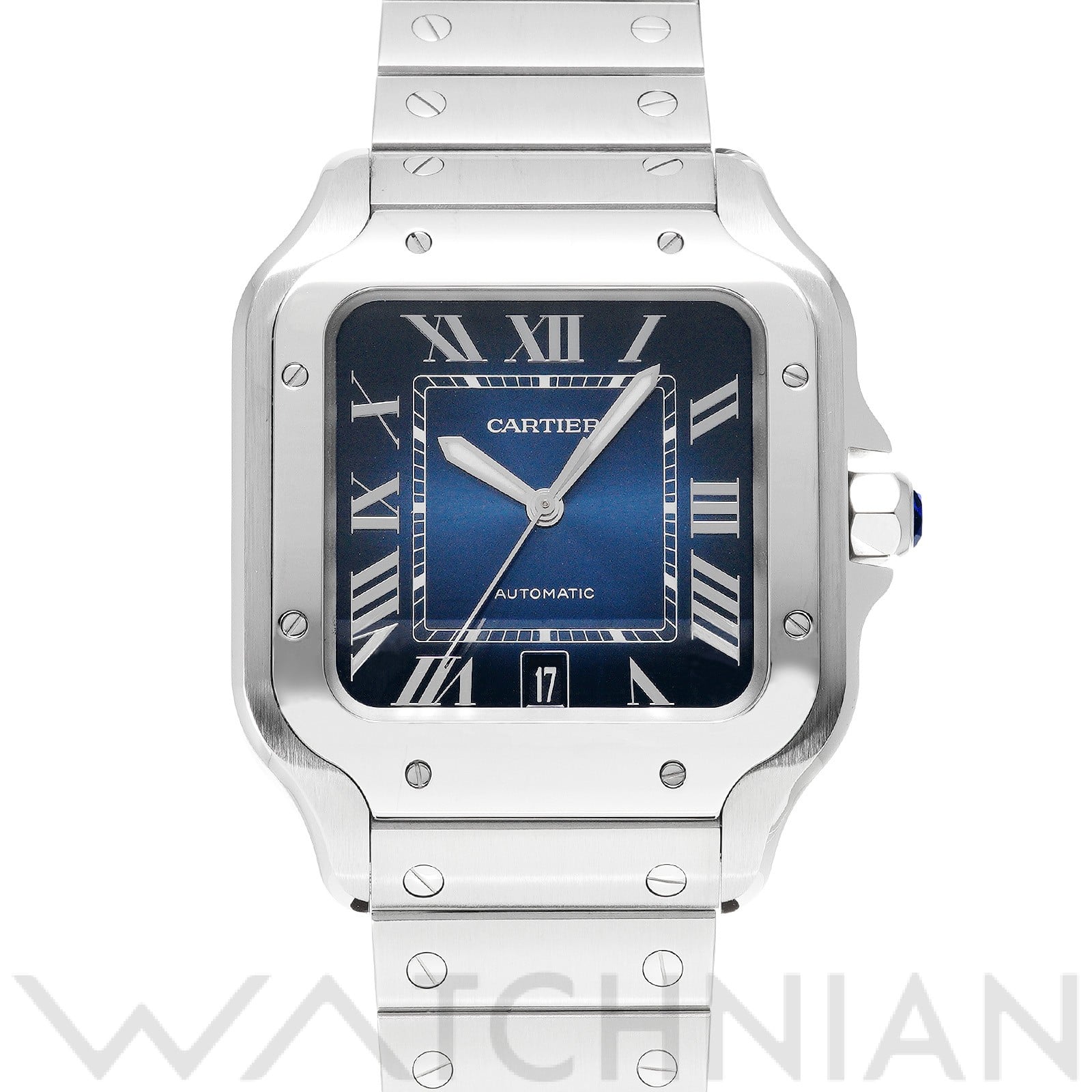 カルティエ / CARTIER サントス ドゥ カルティエ LM WSSA0030 ブルー・グラデーション メンズ 時計 【中古】【wristwatch】