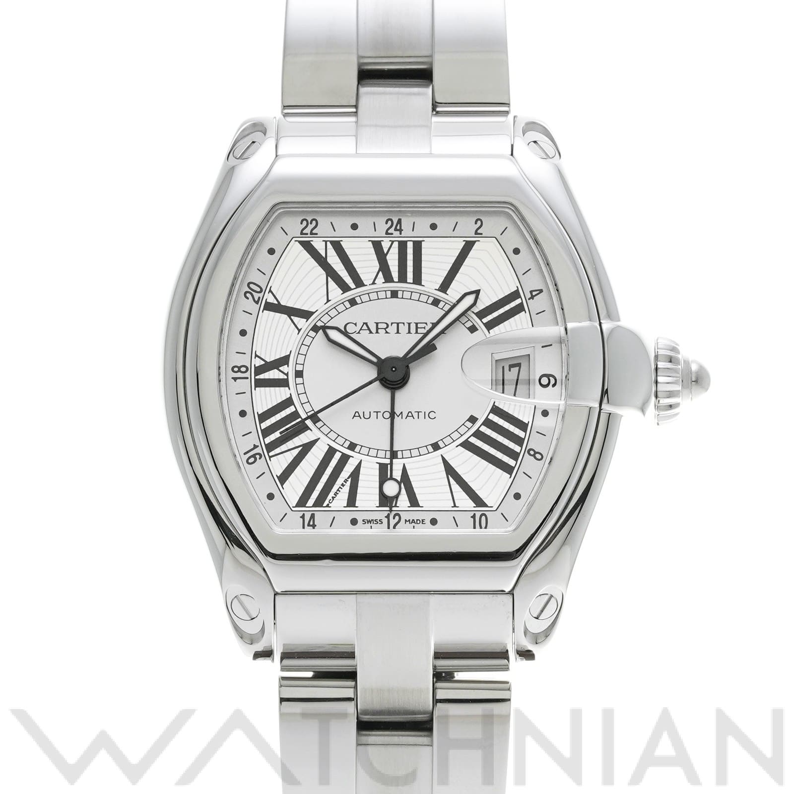 カルティエ / CARTIER ロードスター GMT W62032X6 シルバー メンズ 時計 【中古】【wristwatch】
