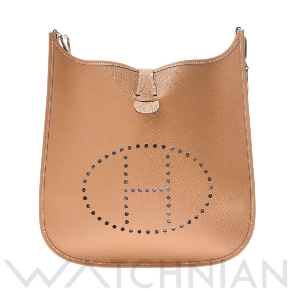 エヴリン2 GM ナチュラル/パラジウム金具 ヴォーエプソン HERMES エルメス レディース 【中古】