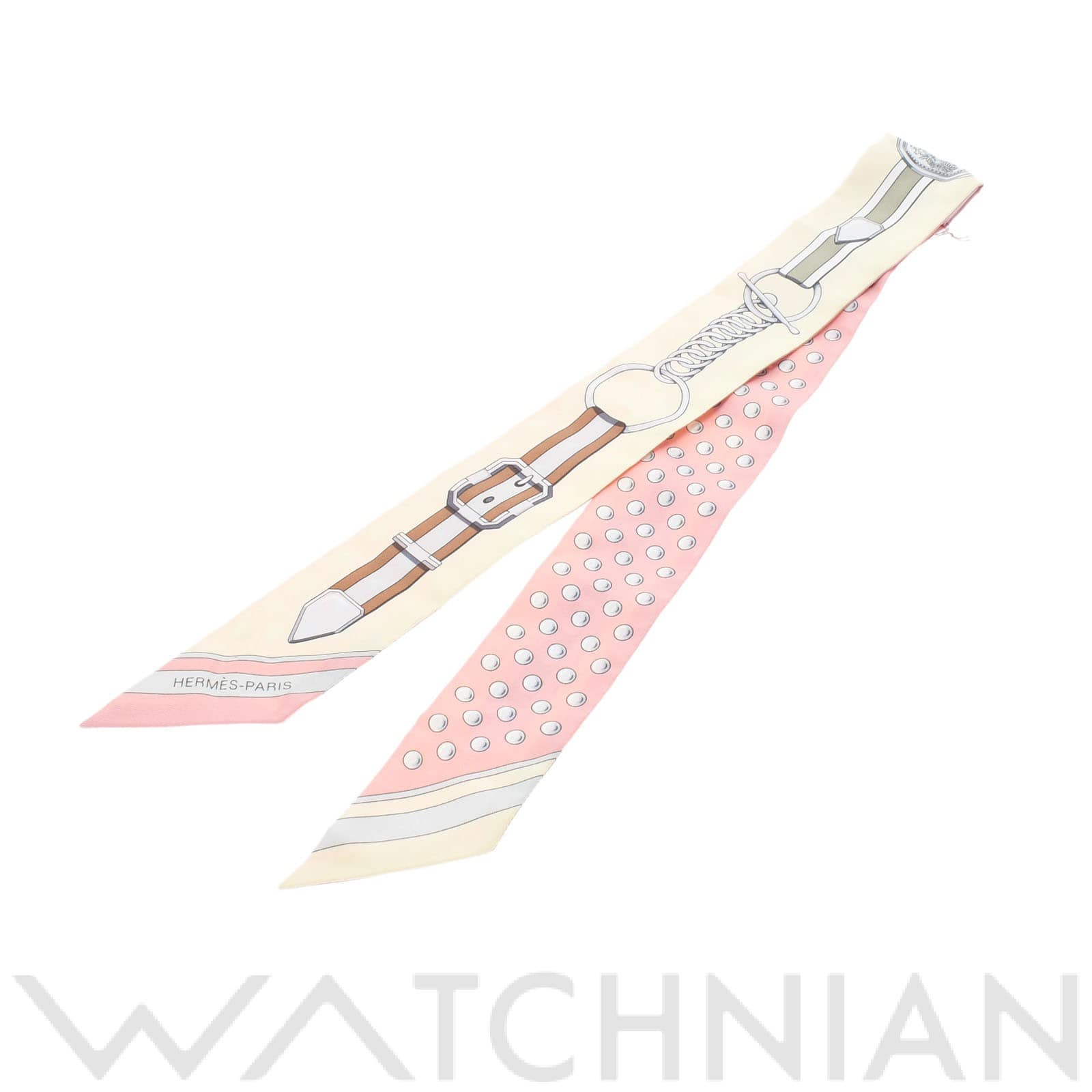 エルメス / HERMES ツイリー GRAND TRALALA ライトイエロー シルク100％ レディース 【未使用】【other】