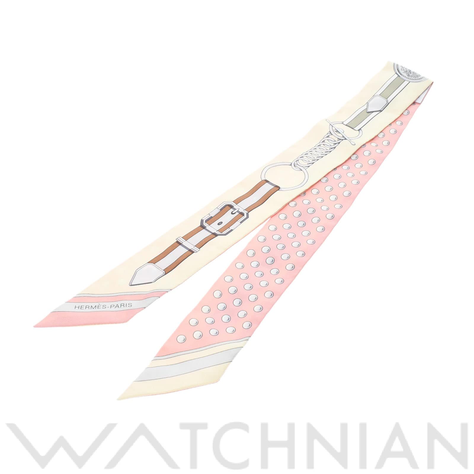 エルメス / HERMES ツイリー GRAND TRALALA ライトイエロー シルク100％ レディース 【新品】【other】