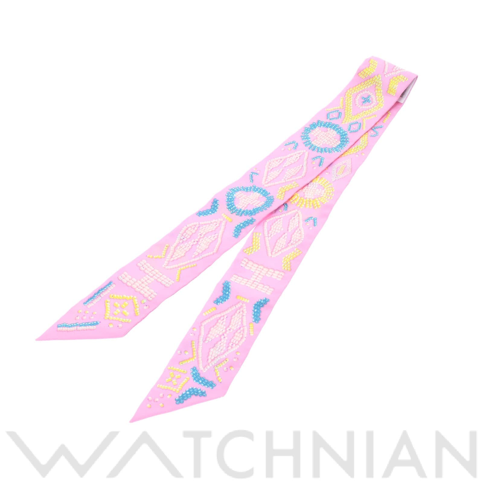 エルメス / HERMES ツイリー KELLY EN PERLES ピンク シルク100％ レディース 【未使用】【other】