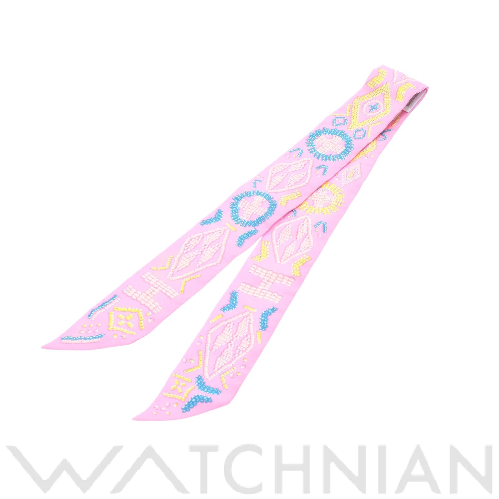 エルメス / HERMES ツイリー KELLY EN PERLES ピンク シルク100％ レディース 【未使用】【other】