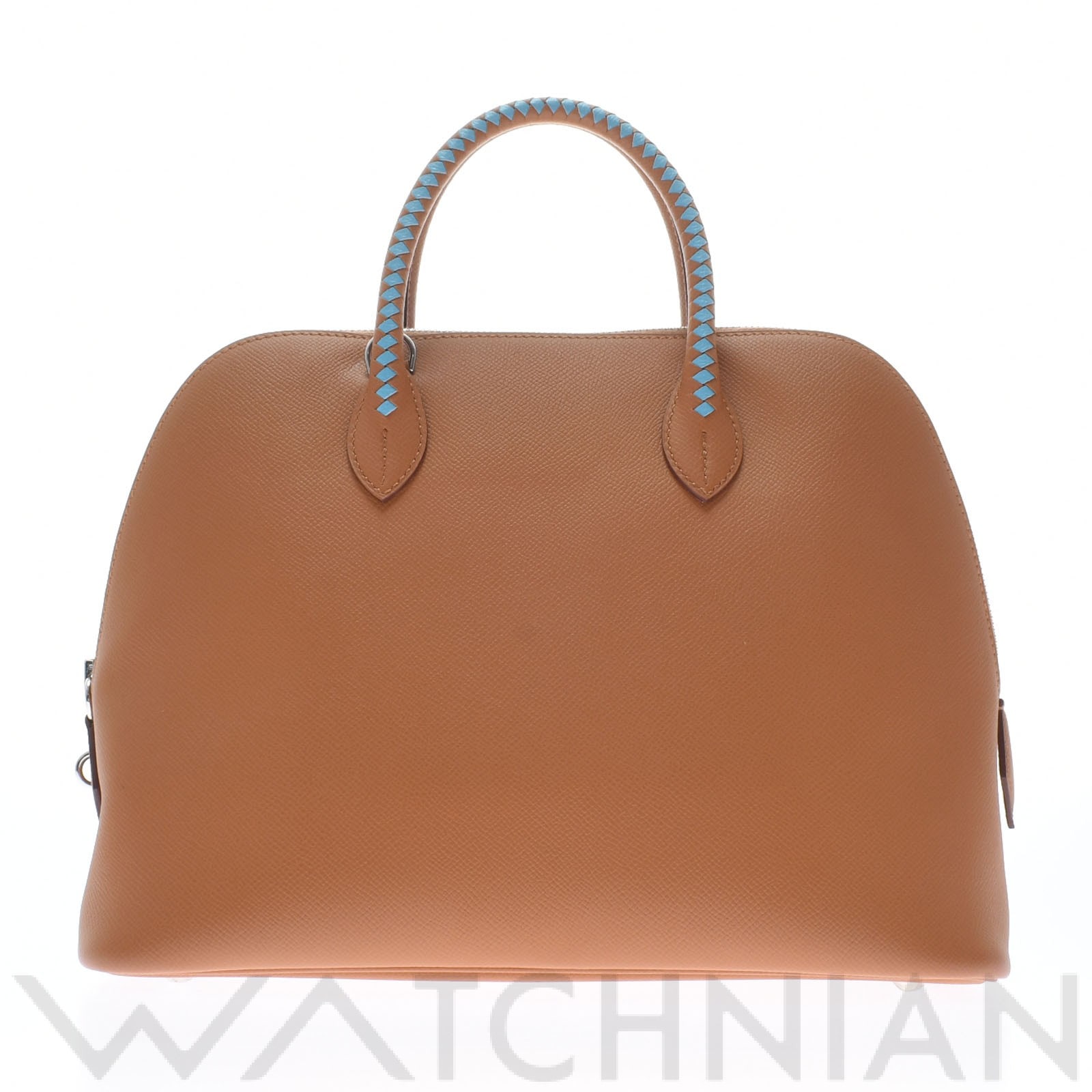 ボリード1923 30 トレサージュ ゴールド/ブルーノール/パラジウム（シルバー）金具 ヴォーエプソン HERMES エルメス レディース 【中古】