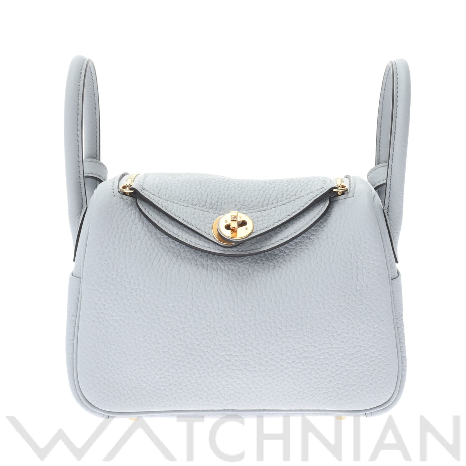 リンディ ミニ 2WAY ブルーペール/ゴールド金具 トリヨン