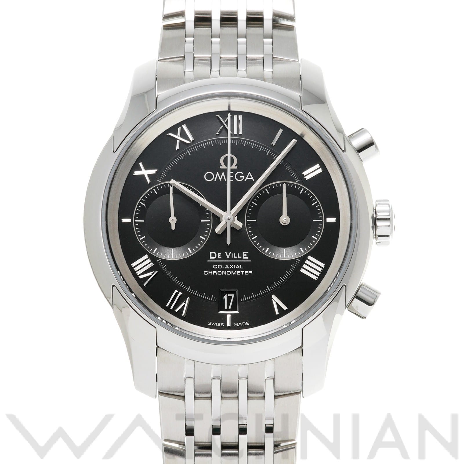 オメガ / OMEGA デ・ヴィル アワービジョン コーアクシャル クロノグラフ 431.10.42.51.01.001 ブラック メンズ 時計 【中古】【wristwatch】