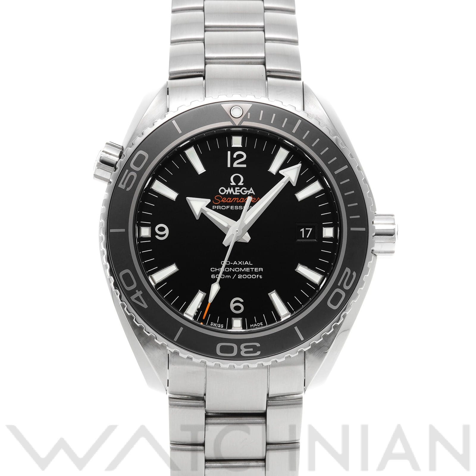 オメガ / OMEGA シーマスター プラネットオーシャン 600 コーアクシャル 232.30.46.21.01.001 ブラック メンズ 時計 【中古】【wristwatch】