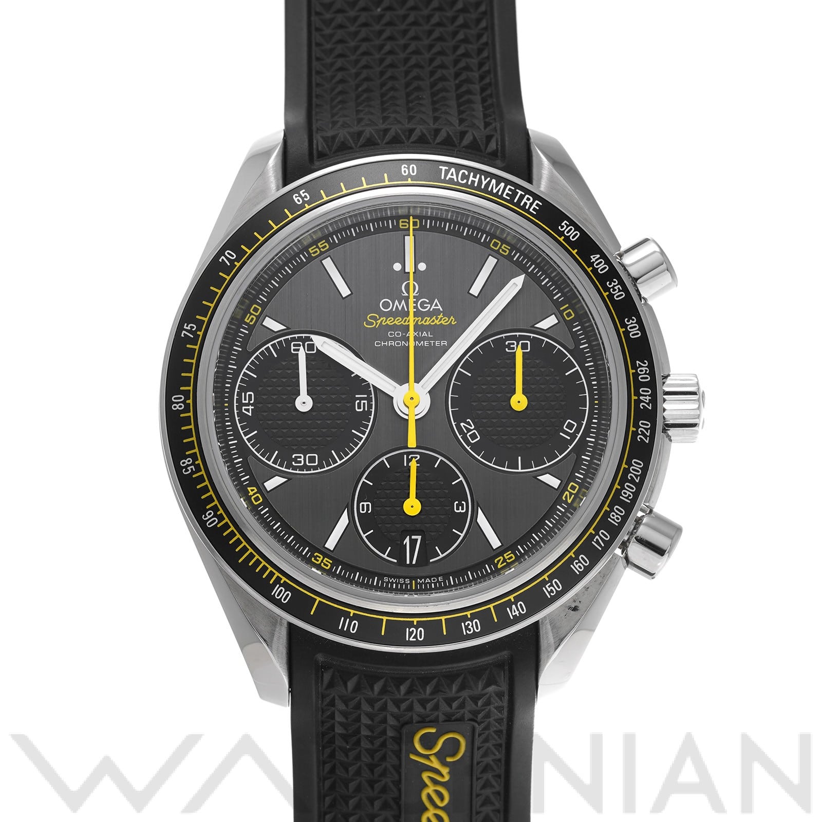 スピードマスター レーシング コーアクシャル 326.32.40.50.06.001 グレー/ブラック オメガ OMEGA メンズ 【中古】