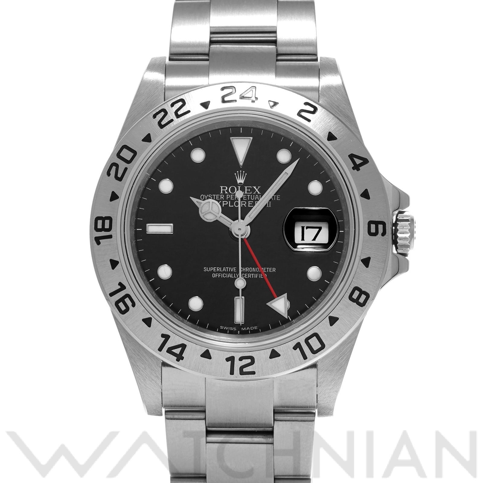 ロレックス エクスプローラーII 16570 ブラック メンズ 時計 【中古】【wristwatch】