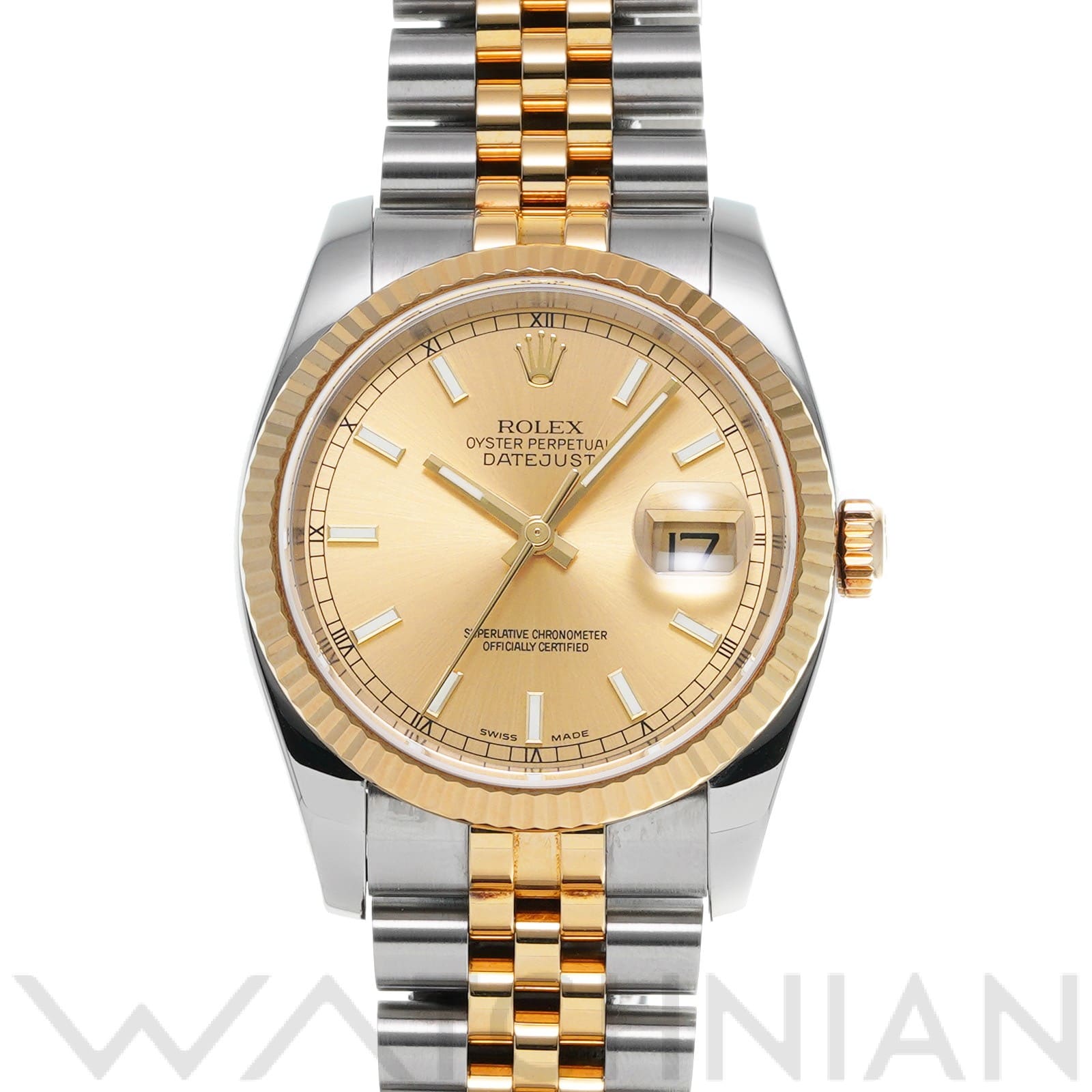 ロレックス デイトジャスト 36 116233 シャンパン メンズ 時計 【中古】【wristwatch】