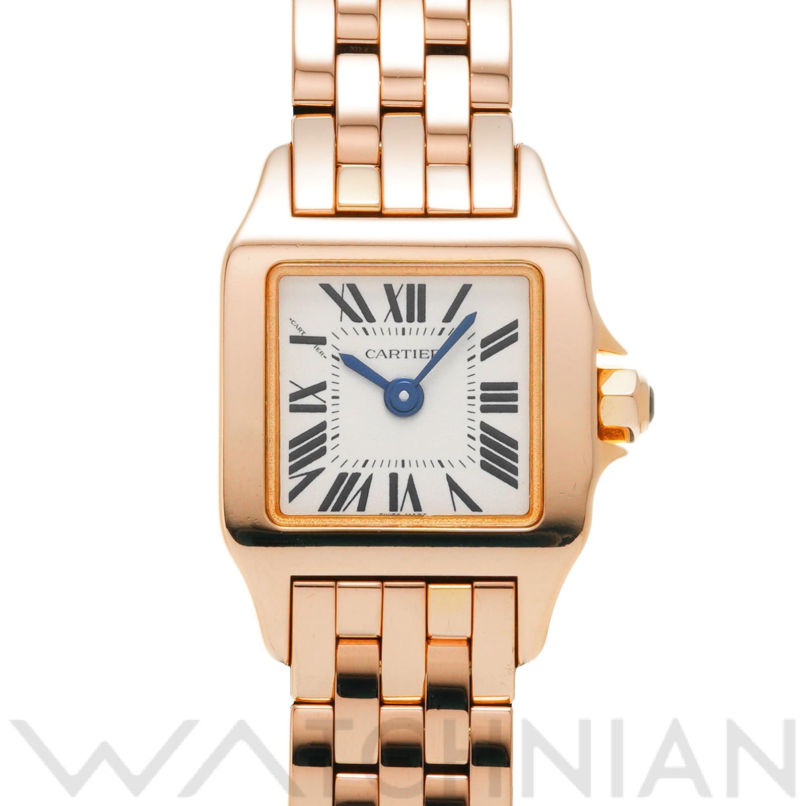 カルティエ / CARTIER ミニサントス ドゥモワゼル W25077X9 シルバー レディース 時計 【中古】【wristwatch】